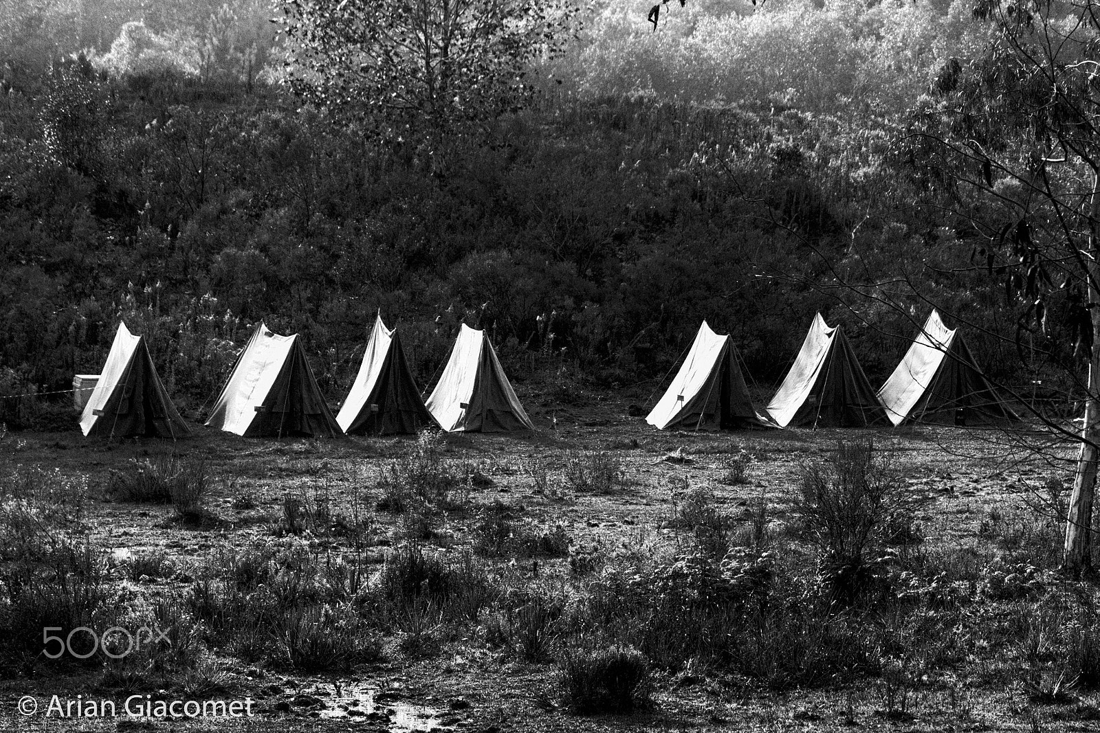 Canon EF-S 55-250mm F4-5.6 IS sample photo. Camping i photography