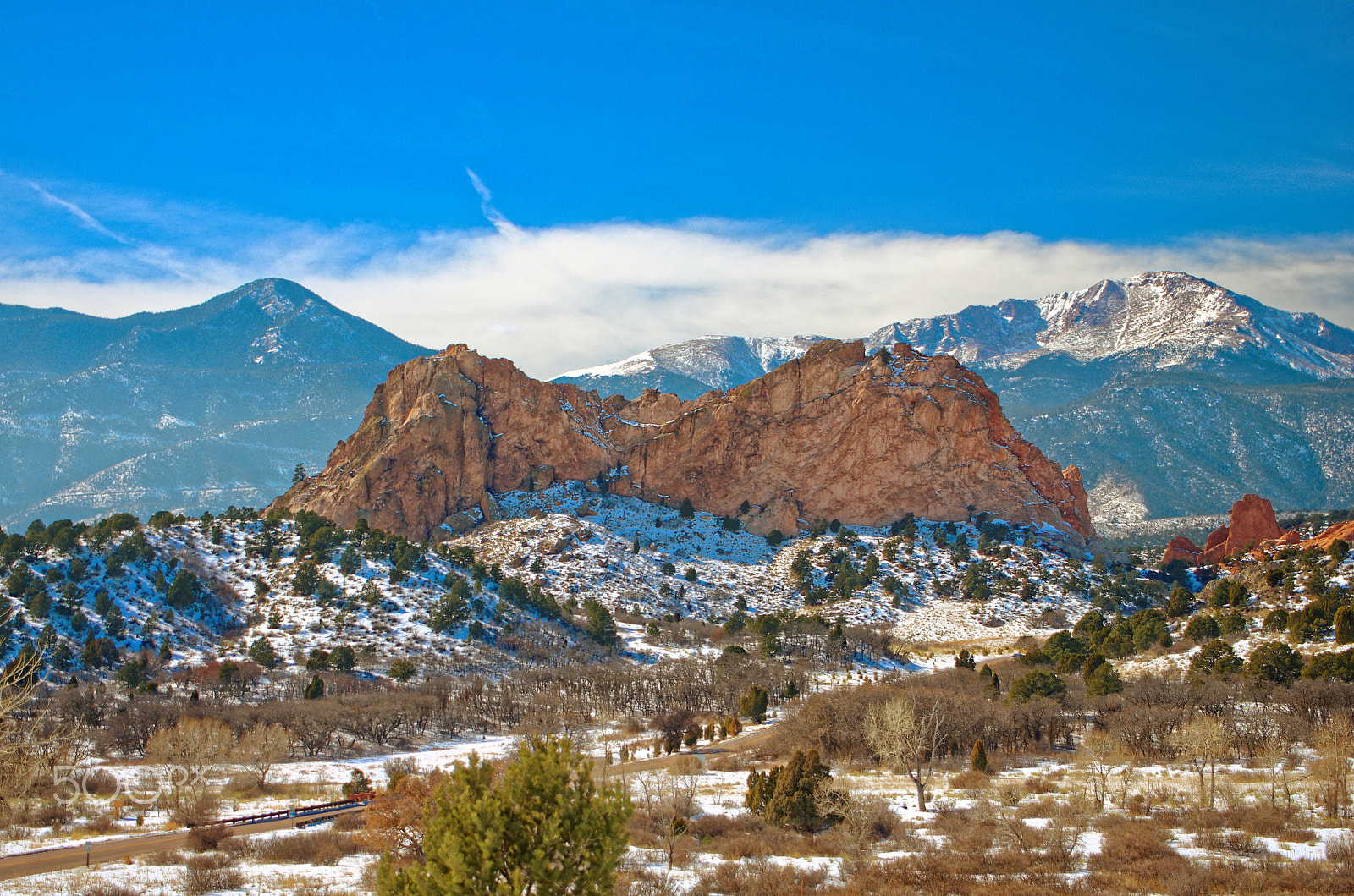 Pentax K-5 sample photo. Garden of the gods in winter photography