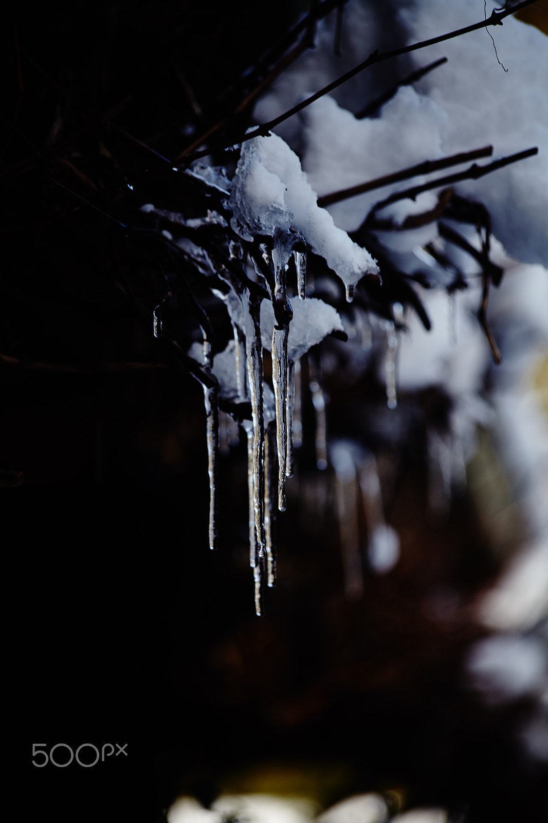 Canon EF 70-300mm F4-5.6 IS USM sample photo. Icicles photography
