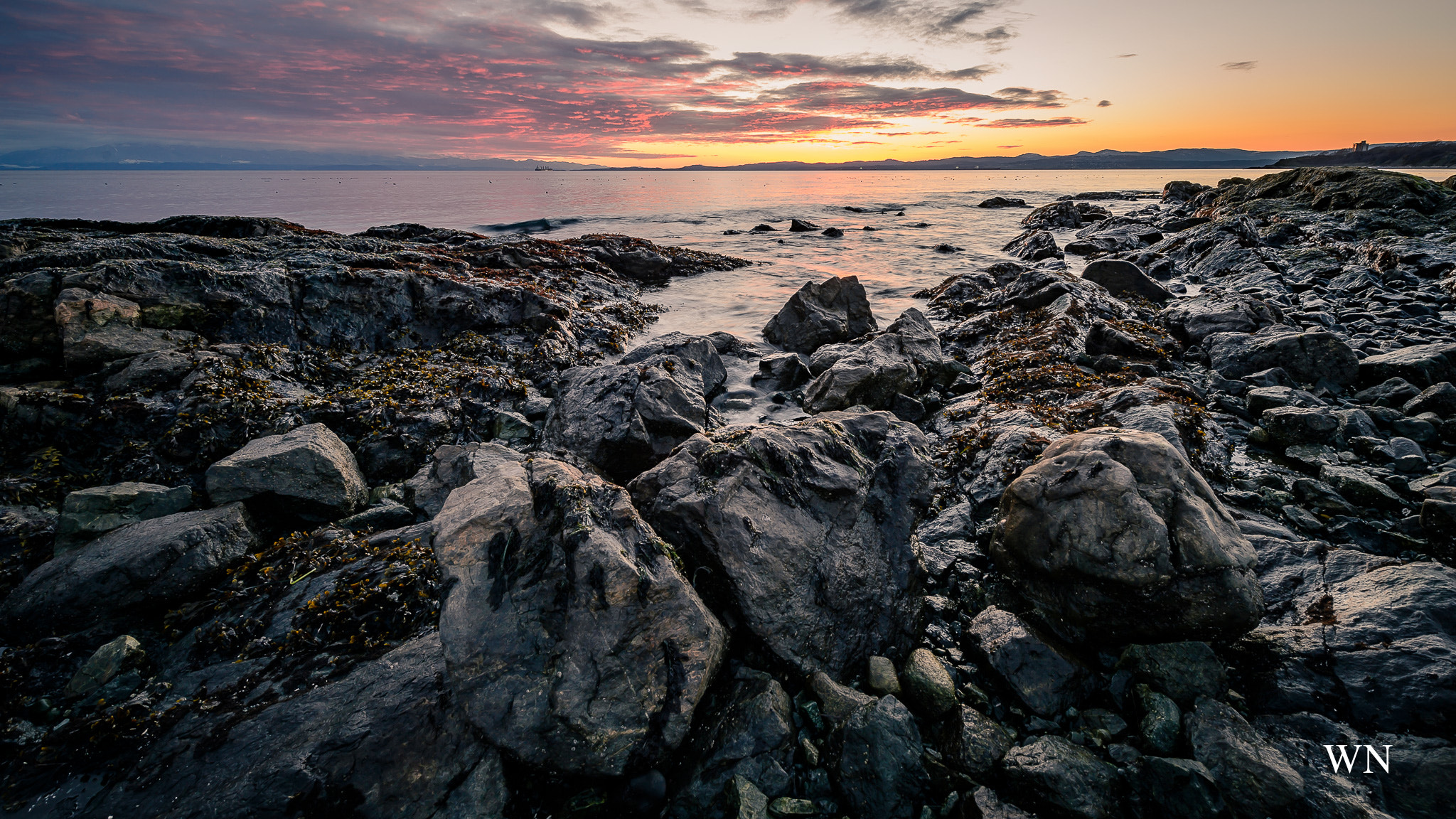 Nikon Df sample photo. Sunset and the rock. photography