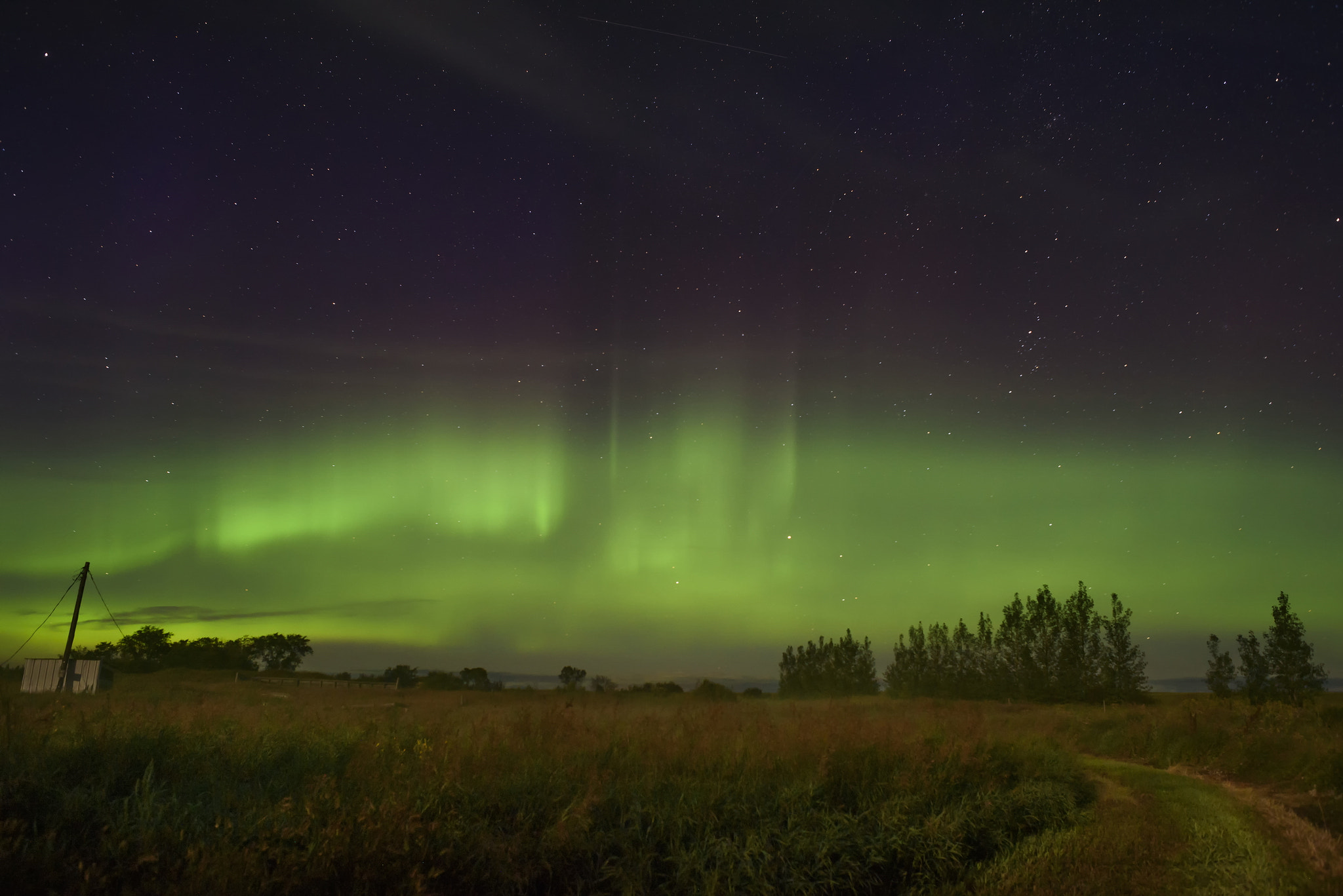 Nikon AF Nikkor 24mm F2.8D sample photo. Northern lights photography