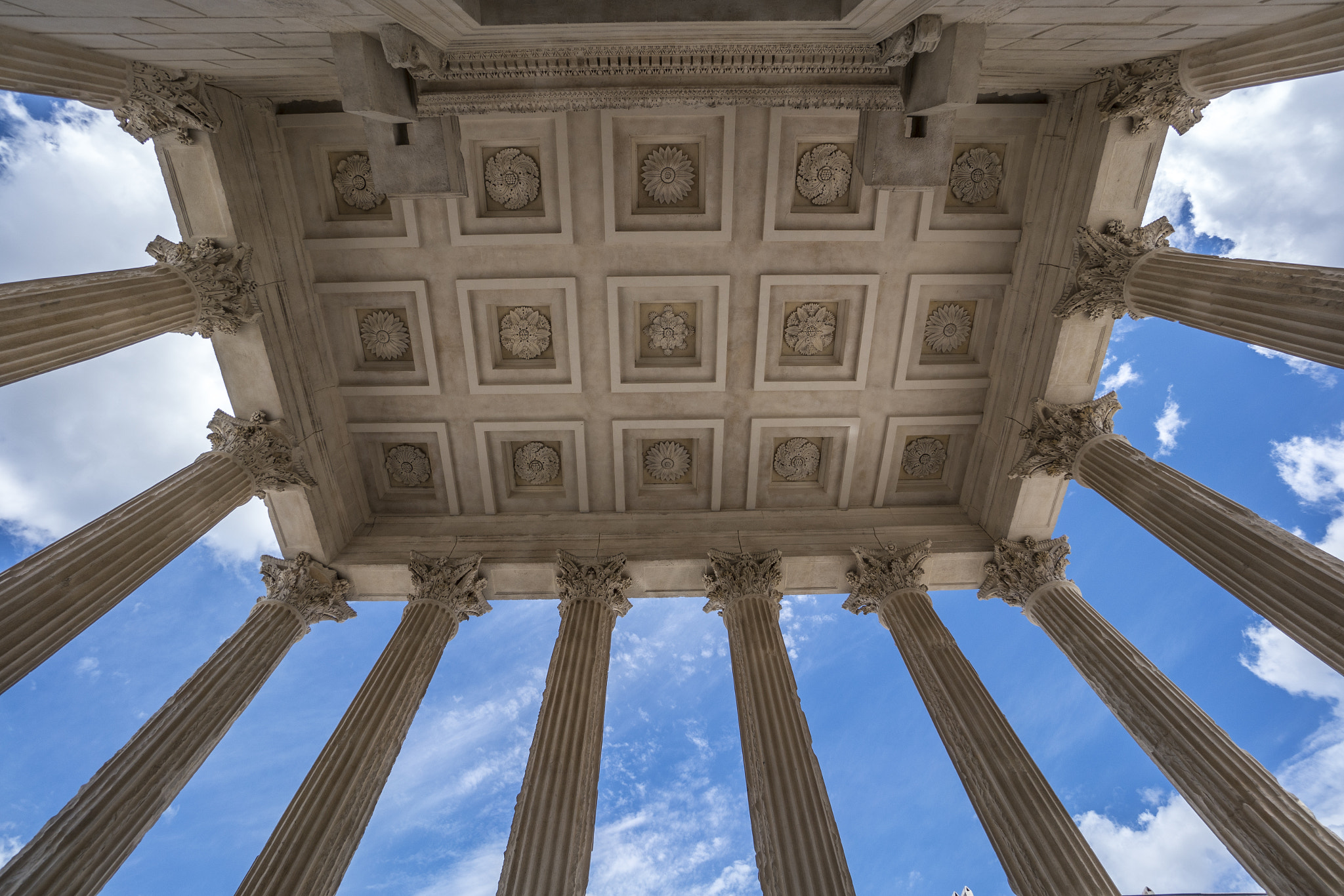 Sony a7R II + Sony E 10-18mm F4 OSS sample photo. La maison carree nimes france photography