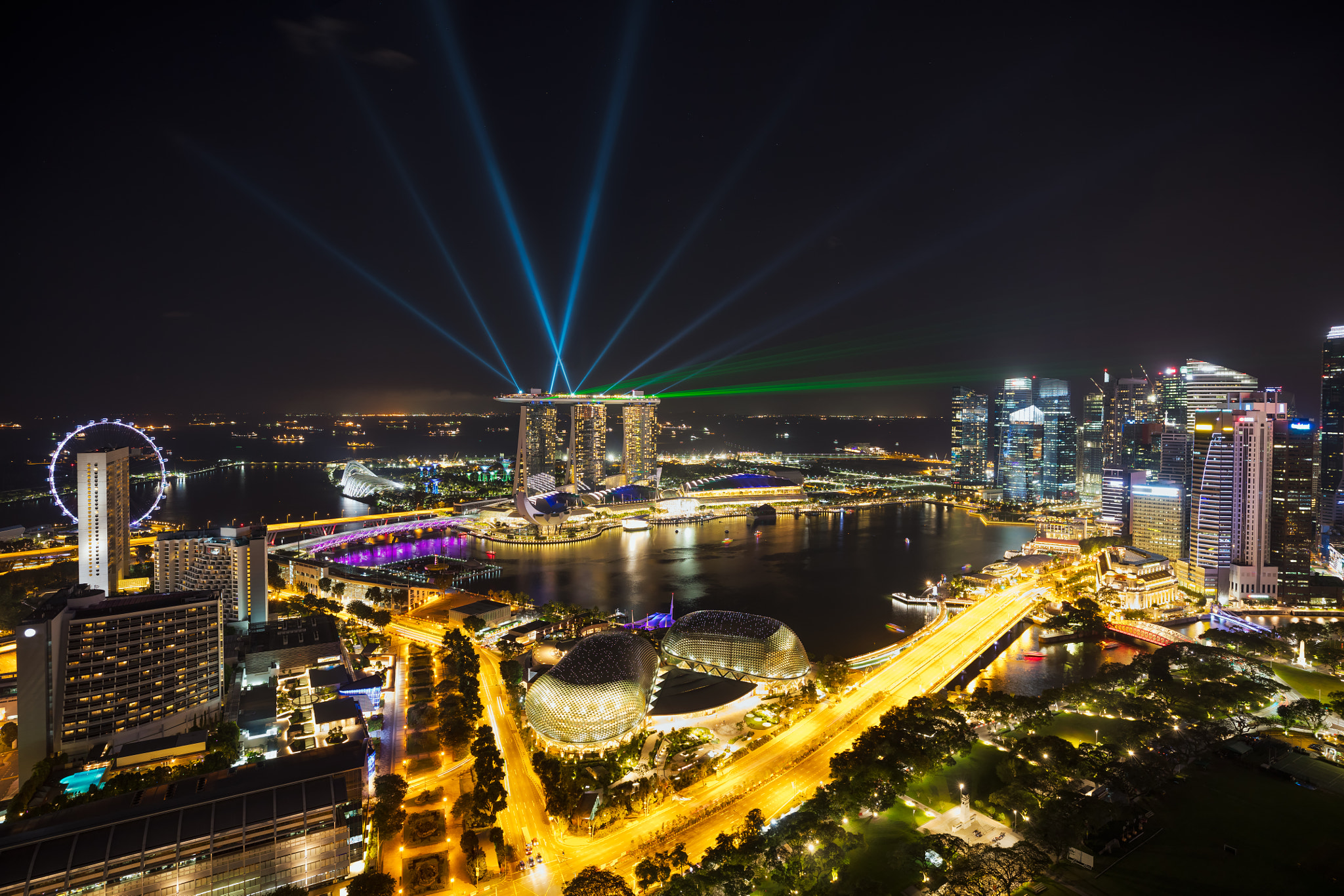 Singapore city skyline