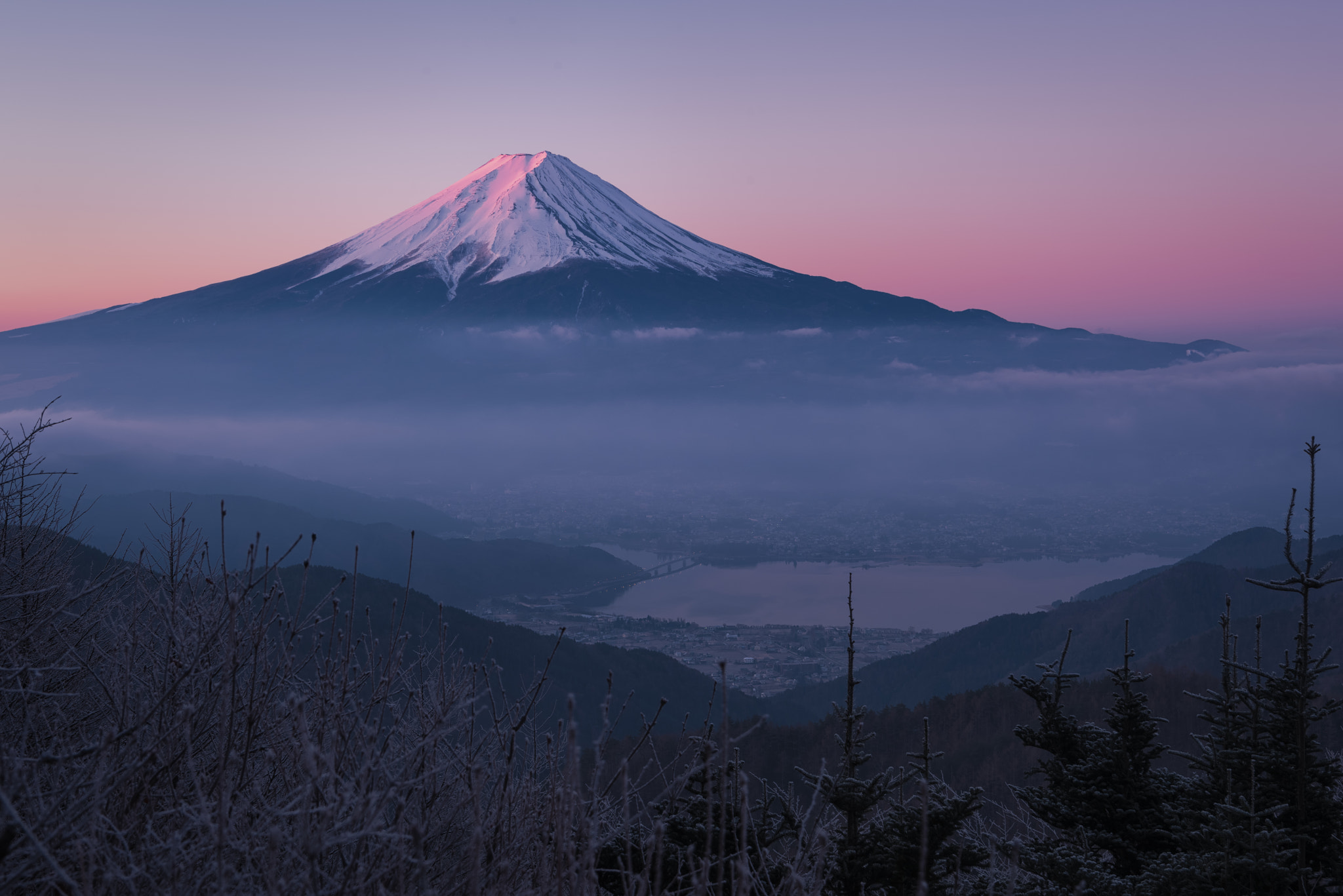 Nikon D810A + Nikon AF-S Nikkor 24-70mm F2.8E ED VR sample photo. Still winter in the northern fuji area photography