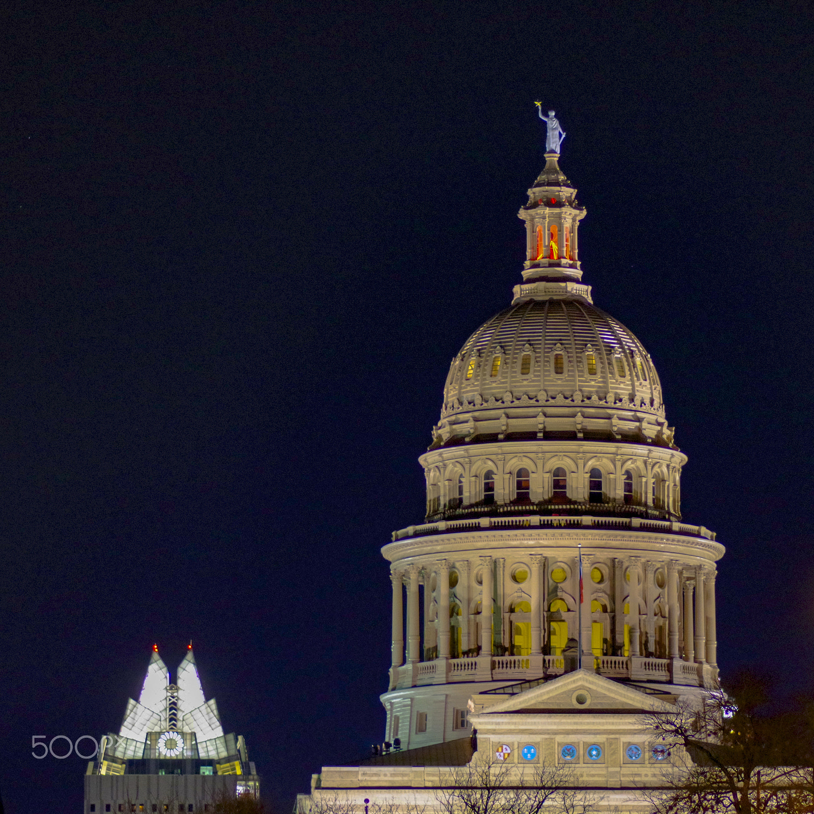 Pentax K-70 sample photo. Texas state capitol photography
