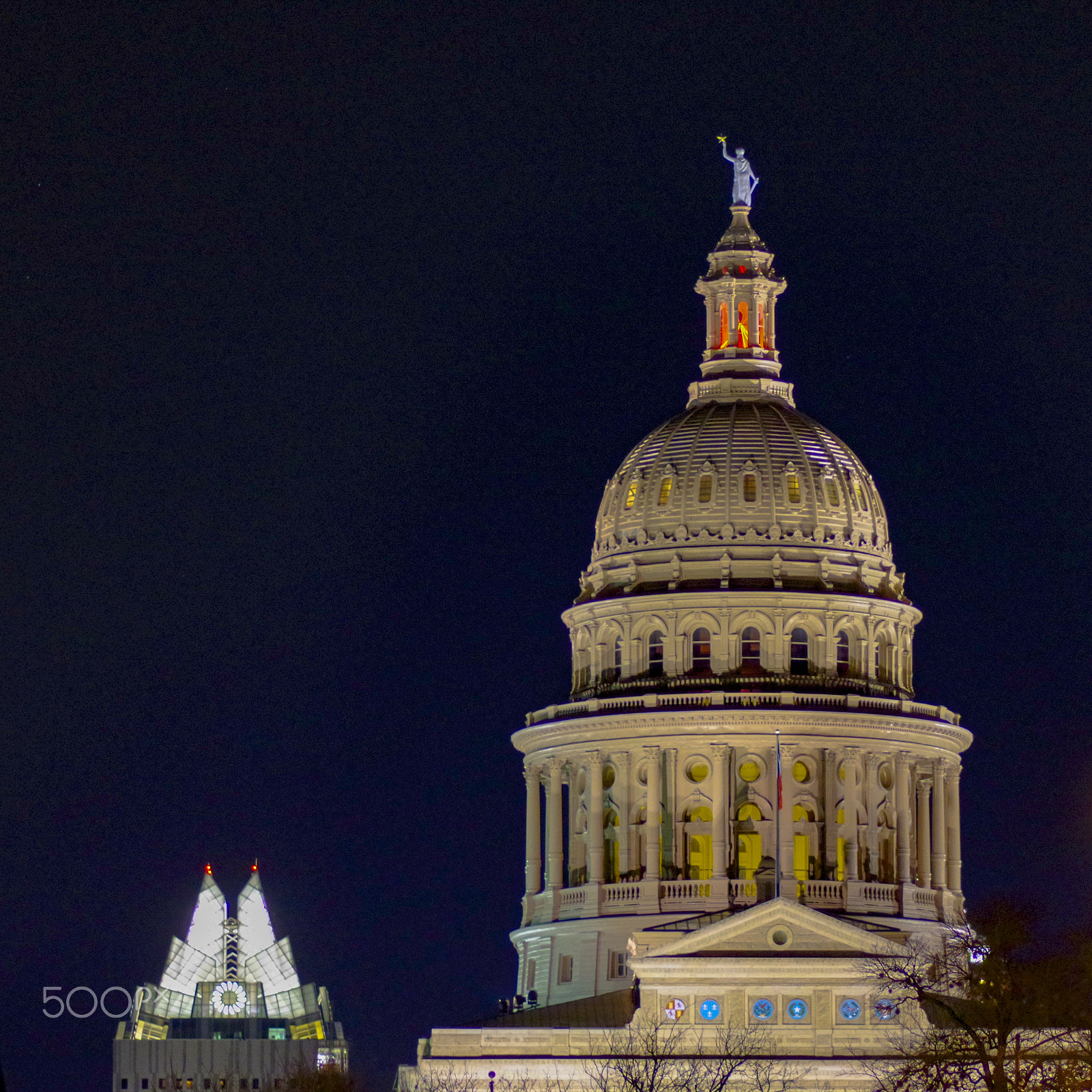 Pentax smc D-FA 100mm F2.8 Macro WR sample photo. Texas state capitol photography