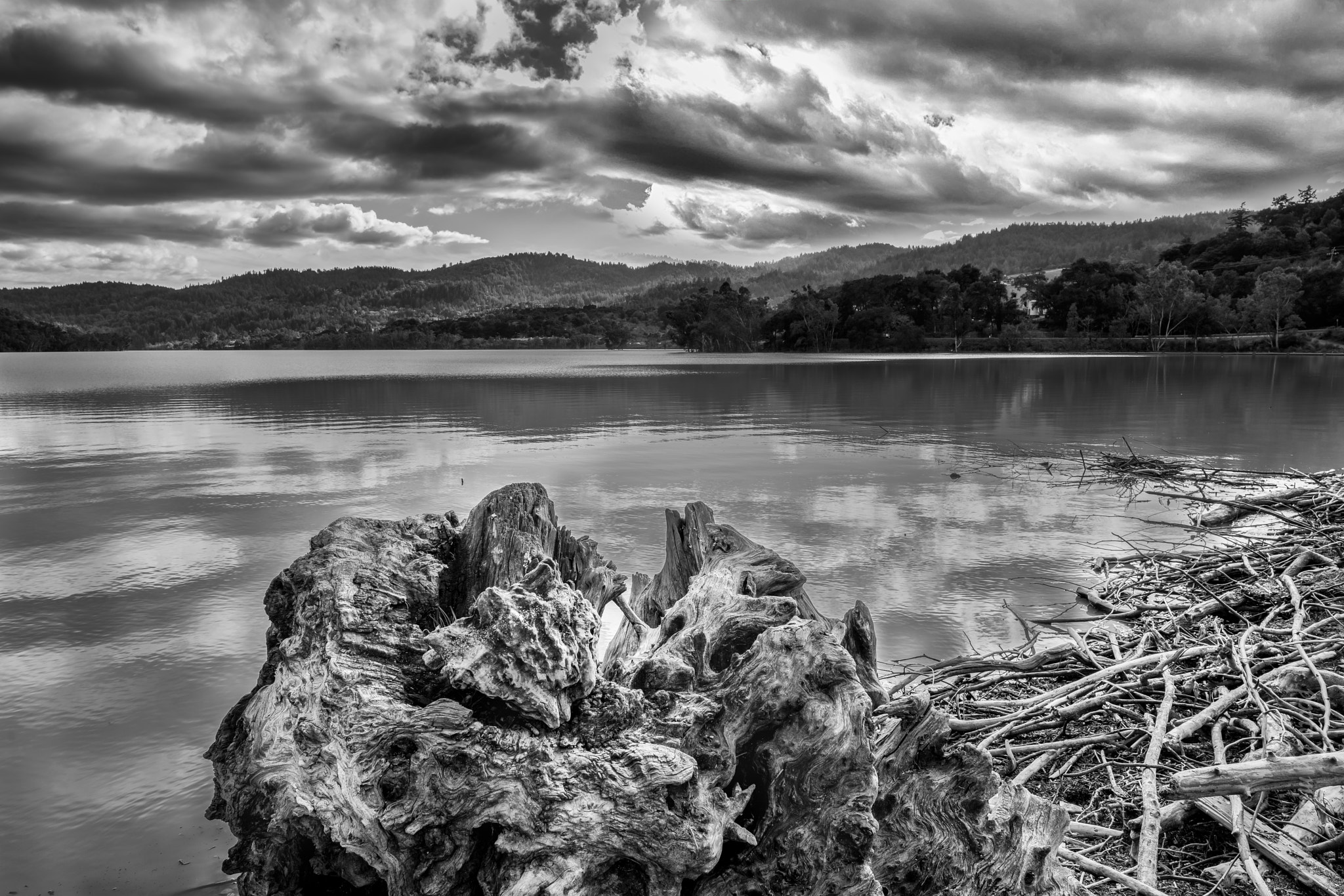 E 21mm F2.8 sample photo. Lexington reservoir photography
