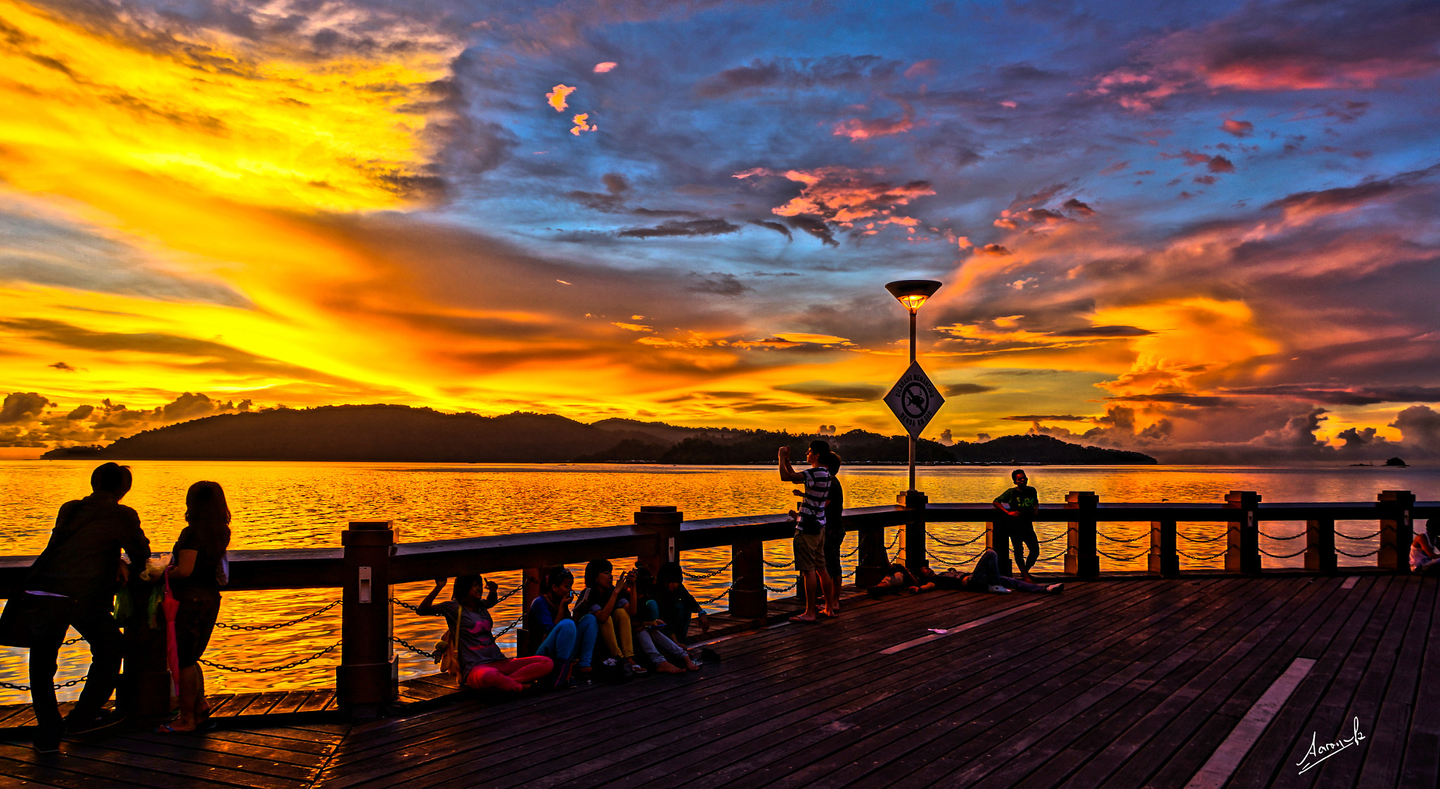 Sony Alpha NEX-6 sample photo. Sunset at kota kinabalu, malaysia photography