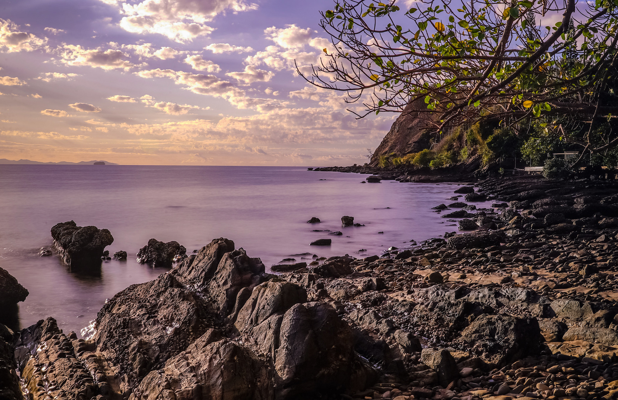 Sony a7S sample photo. Morning light, noumea seaside photography