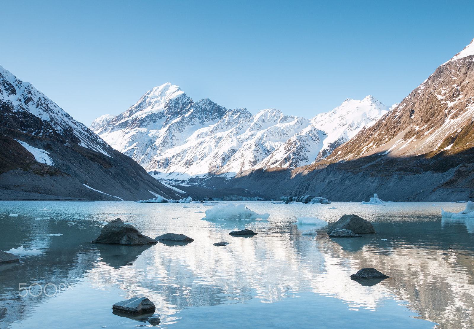 Canon EOS 70D + Sigma 18-35mm f/1.8 DC HSM sample photo. Reflection of mt cook in hooker lake, aoraki national park, new photography