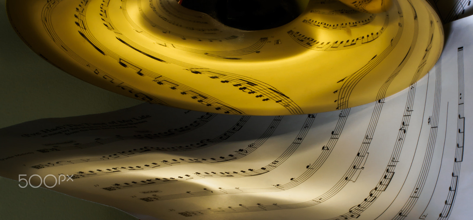 Olympus M.Zuiko Digital ED 60mm F2.8 Macro sample photo. Trombone with sheet music photography