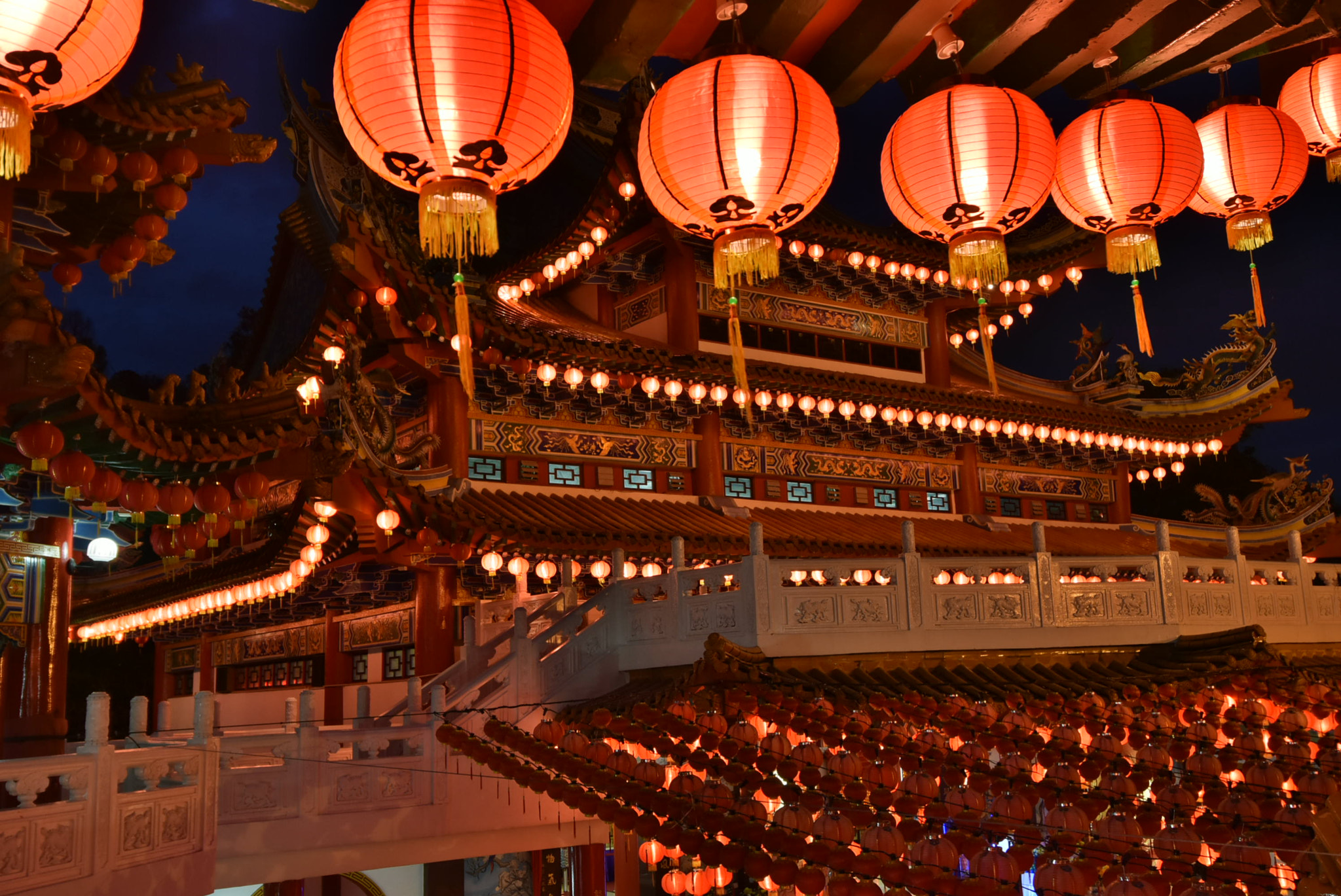 Nikon D5500 sample photo. Lanterns in thean hou photography