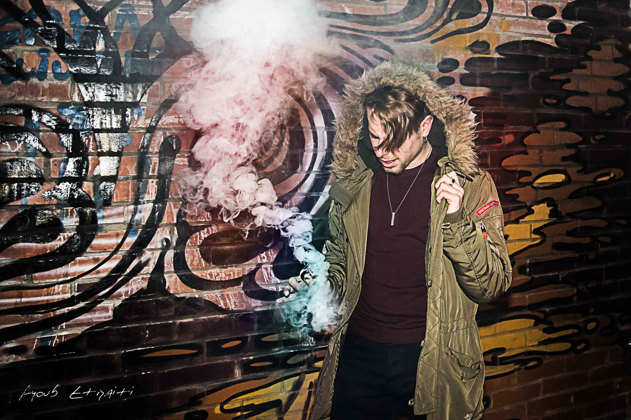Canon EF-S 17-55mm F2.8 IS USM sample photo. Smoke in colors photography