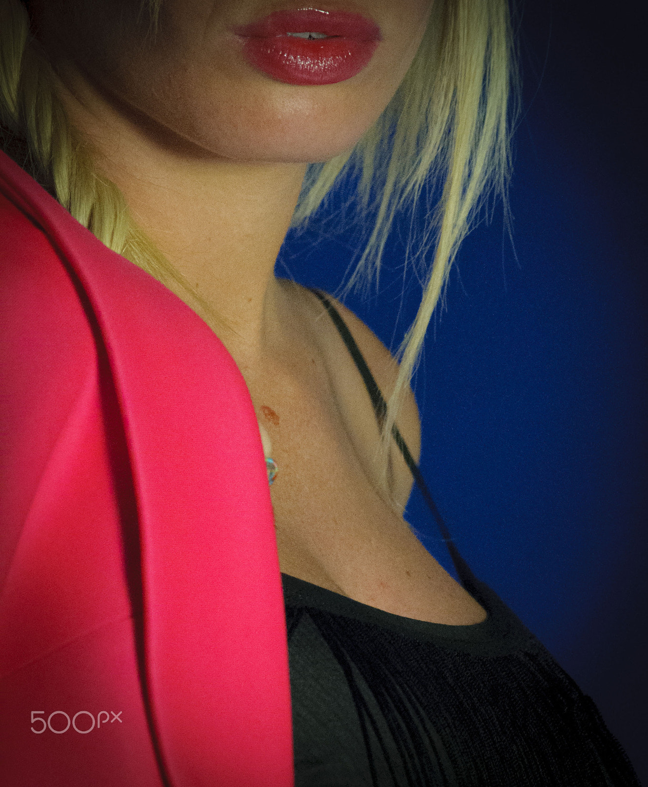 Nikon D5000 sample photo. Girl lips photography