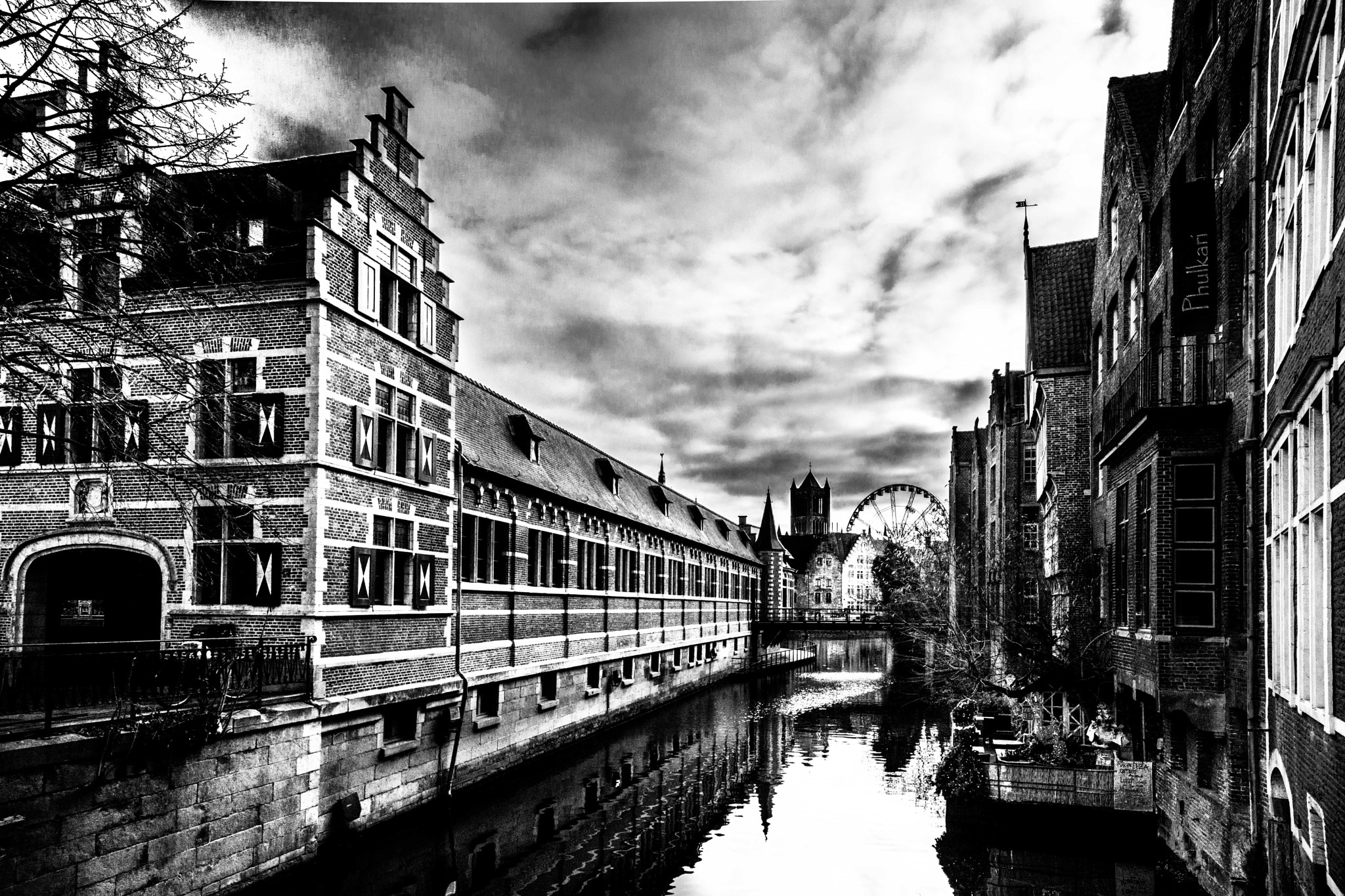 Nikon D7200 sample photo. Ghent canal photography