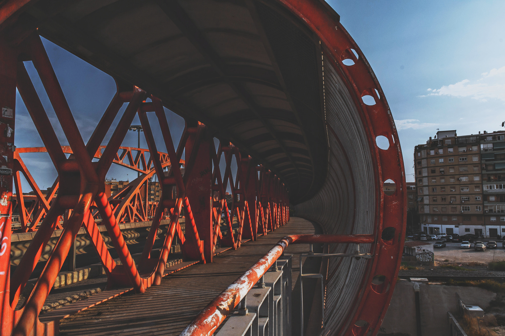 Samsung NX 18-55mm F3.5-5.6 OIS sample photo. Red bridge photography