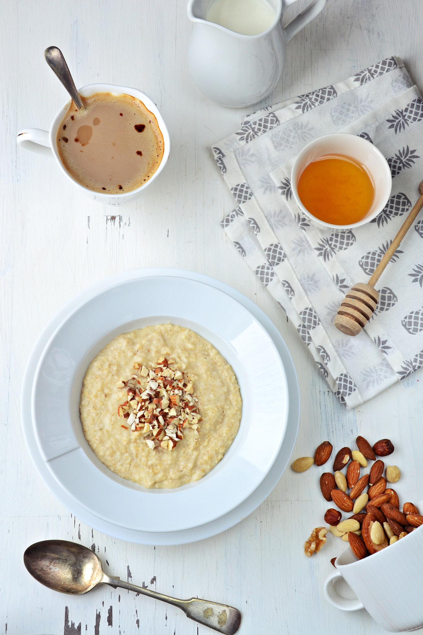 Nikon D3100 + Sigma 18-200mm F3.5-6.3 II DC OS HSM sample photo. Healthy oatmeal breakfast photography