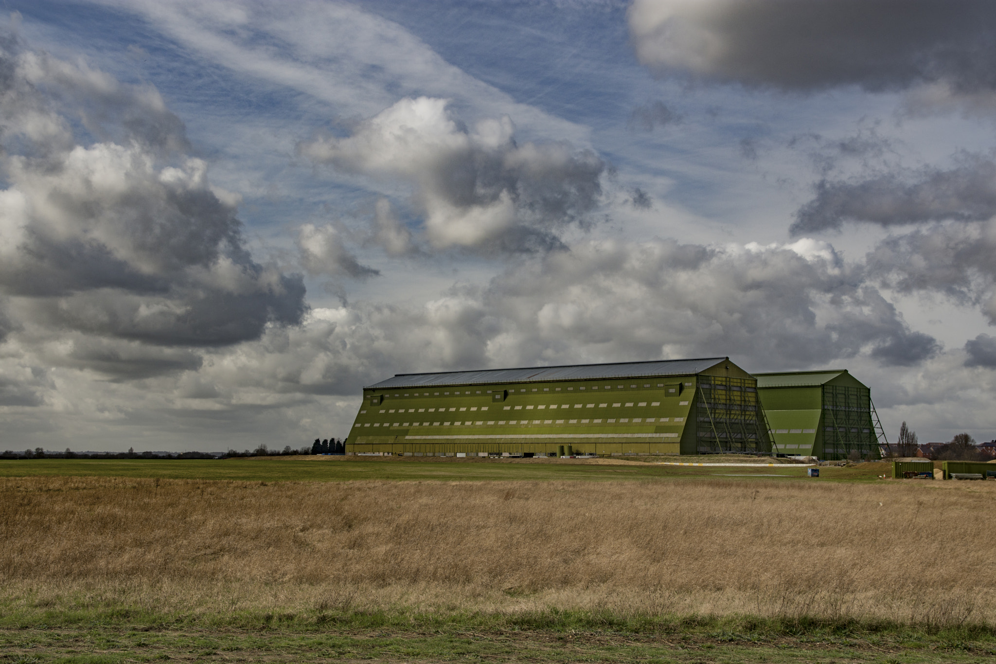 Sigma 17-70mm F2.8-4 DC Macro OS HSM sample photo. Cardington airship hangers photography