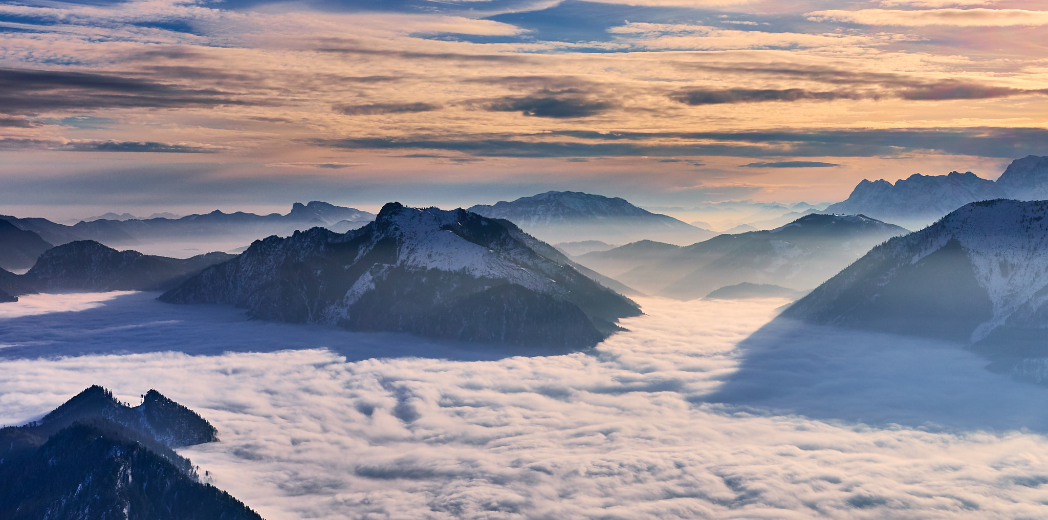 Fujifilm X-E2 + Fujifilm XF 27mm F2.8 sample photo. Austrian alps sunrise mk ii photography