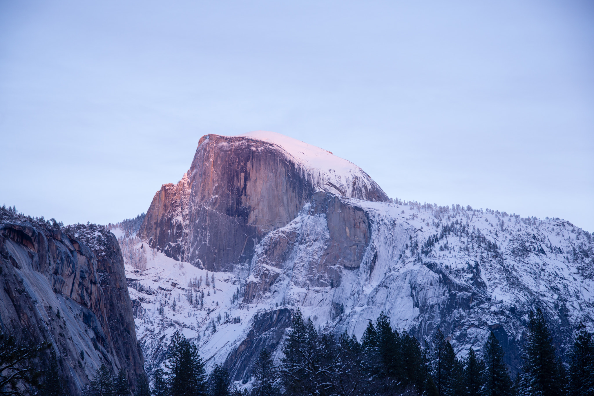 Nikon D600 + Sigma 24-105mm F4 DG OS HSM Art sample photo. Sunset on the half dome photography