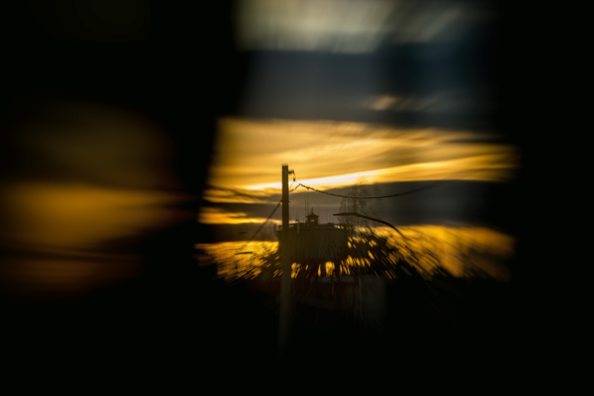 Nikon D800 sample photo. Urban sunset behind the curtain photography