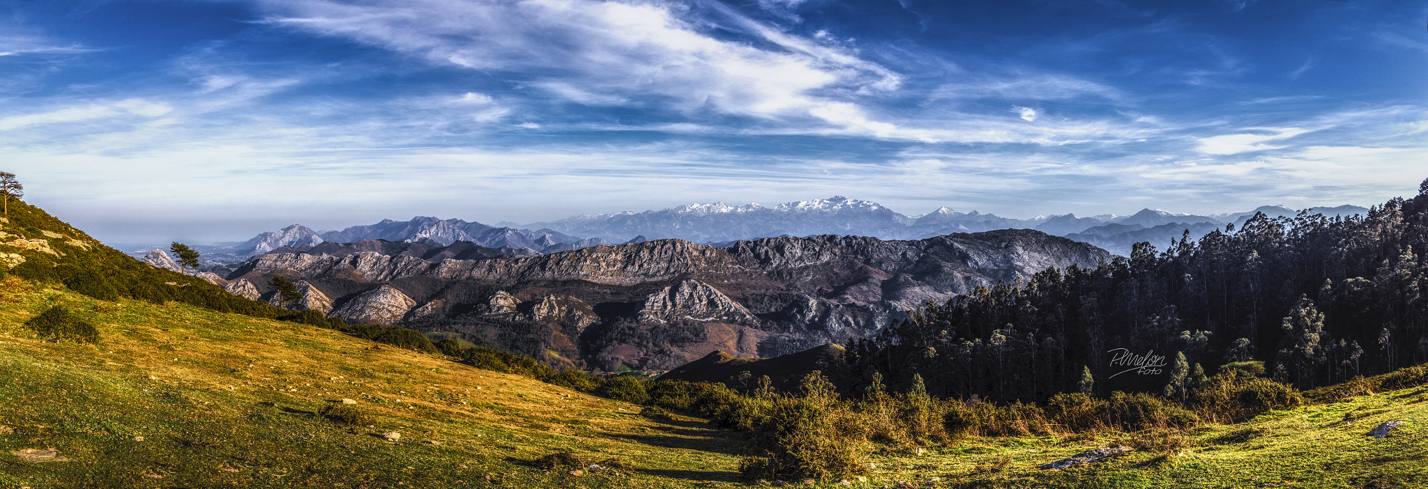 Tamron 16-300mm F3.5-6.3 Di II VC PZD Macro sample photo. Picos de europa desde el fitu 4 img pano photography