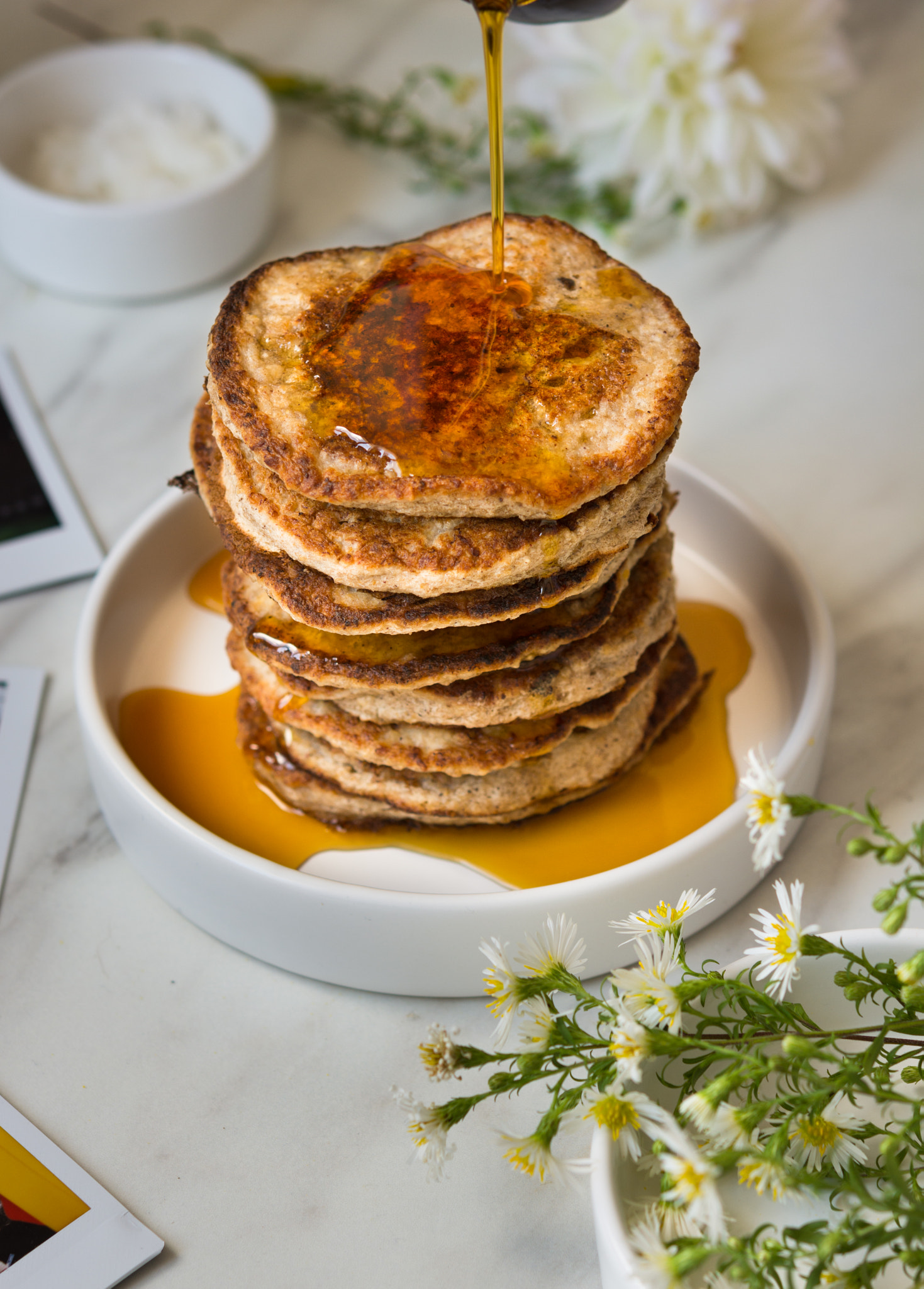Nikon AF-S Micro-Nikkor 60mm F2.8G ED sample photo. Healthy oat & banana pancakes photography