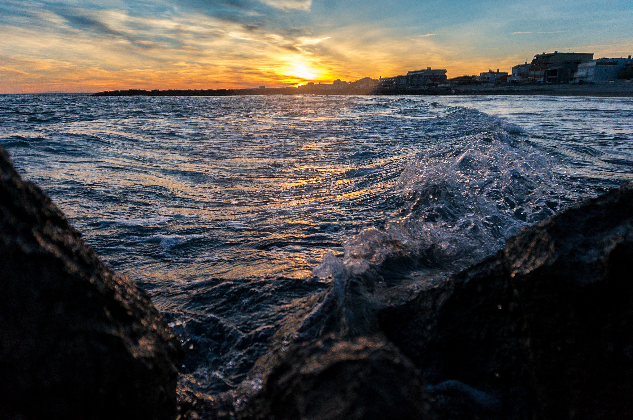 Sony Alpha NEX-5R sample photo. Seascape of camargue photography
