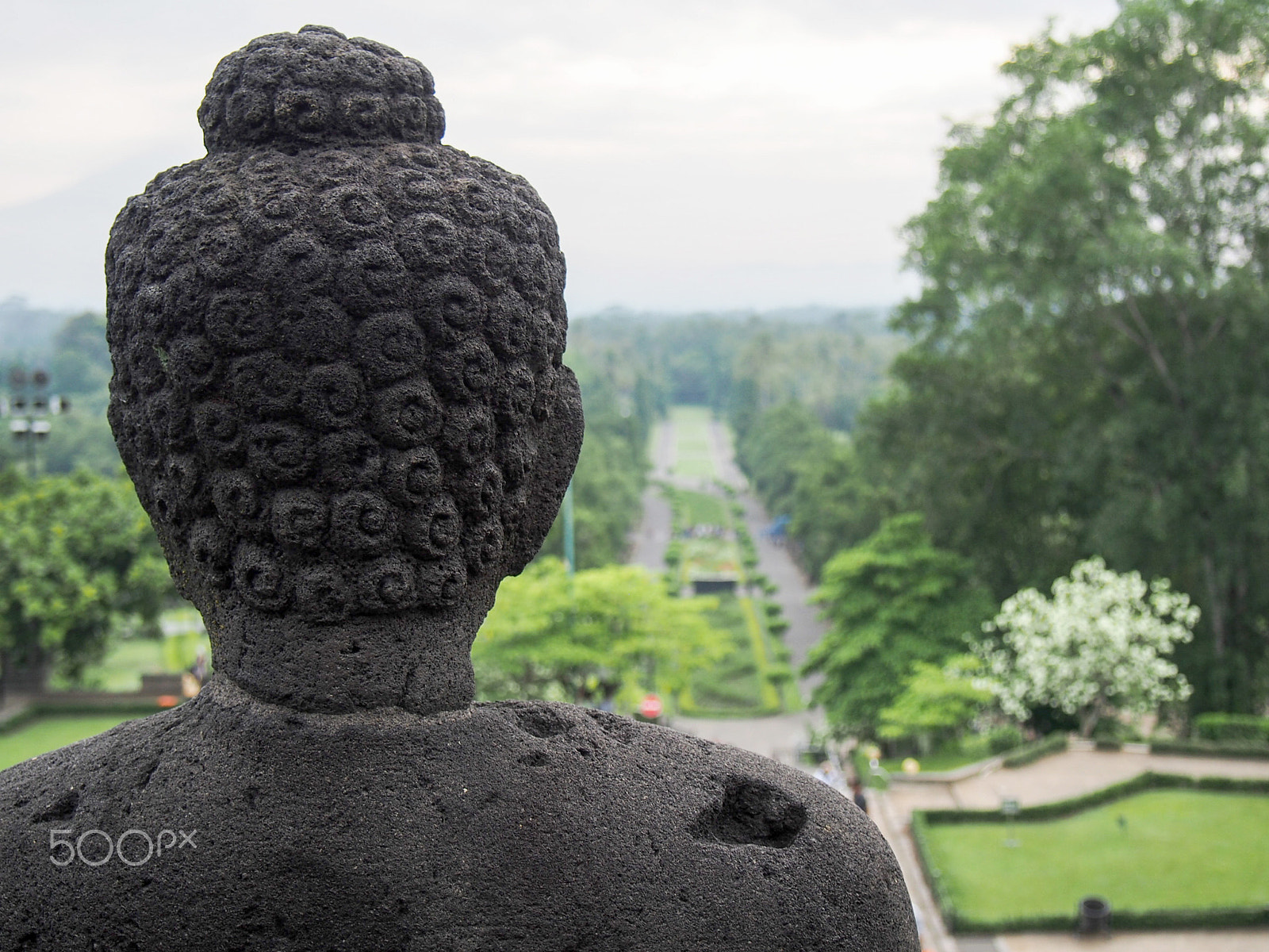 Olympus OM-D E-M5 sample photo. Buddha statue at borobudur temple indonesia photography