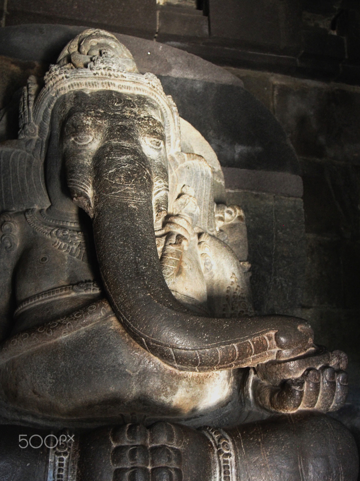 Olympus OM-D E-M5 sample photo. Ganesh statue at prambanan temple indonesia photography