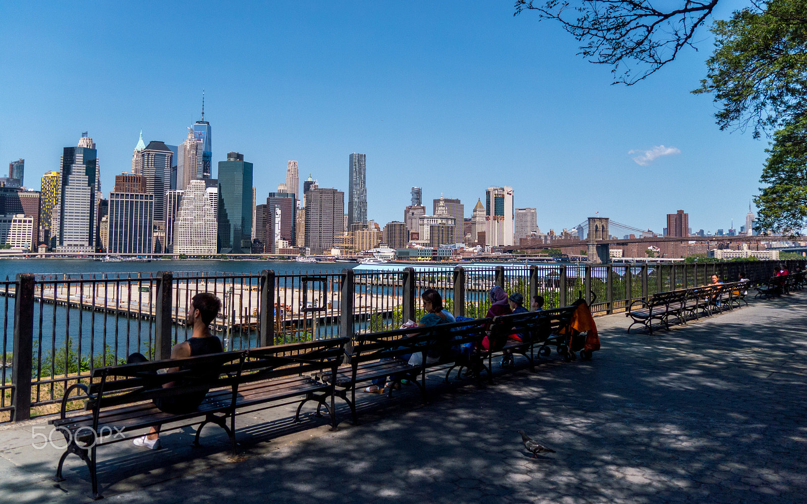 Panasonic Lumix DMC-GF6 + Panasonic Lumix G Vario 14-140mm F3.5-5.6 ASPH Power O.I.S sample photo. Manhattan from brooklyn photography