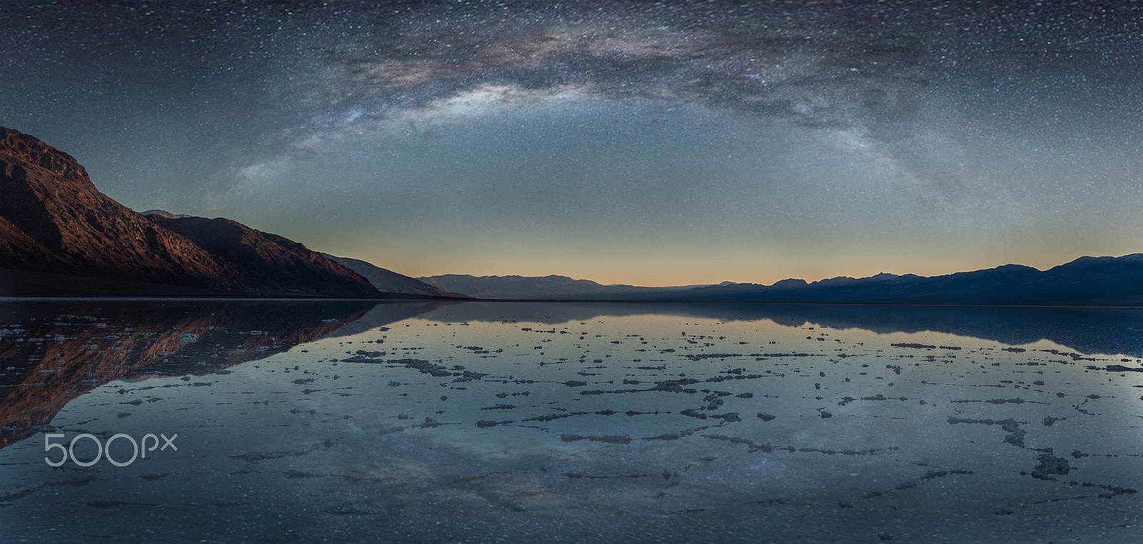 Nikon D810A sample photo. Badwater reflection photography