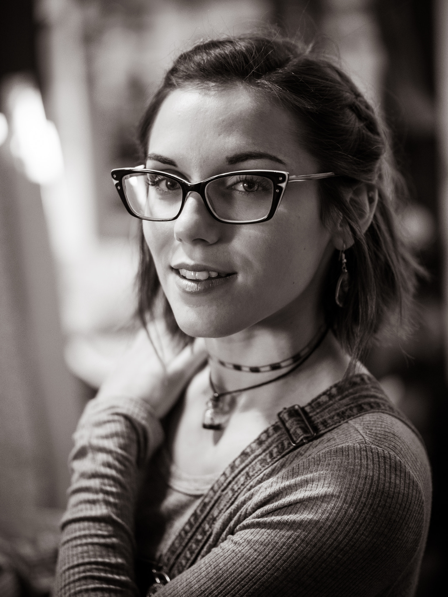 Panasonic Leica DG Nocticron 42.5mm F1.2 ASPH OIS sample photo. Monochrome portrait photography