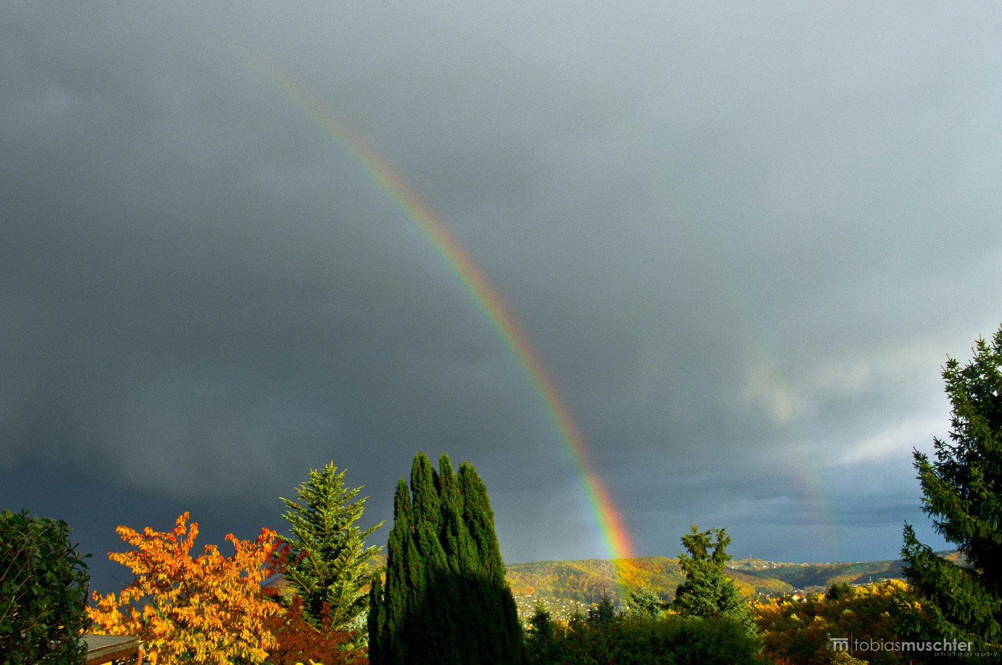Pentax K-x sample photo. Rainbow photography