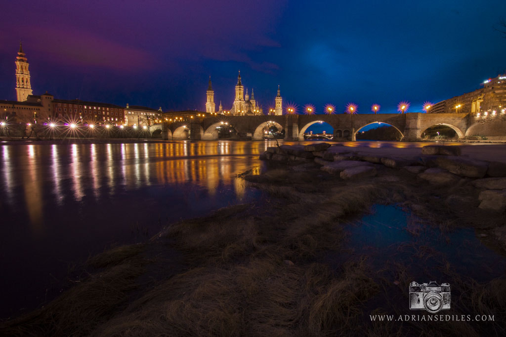 Sony a5100 + Sony DT 50mm F1.8 SAM sample photo. Noche en zaragoza - adrian sediles embi photography