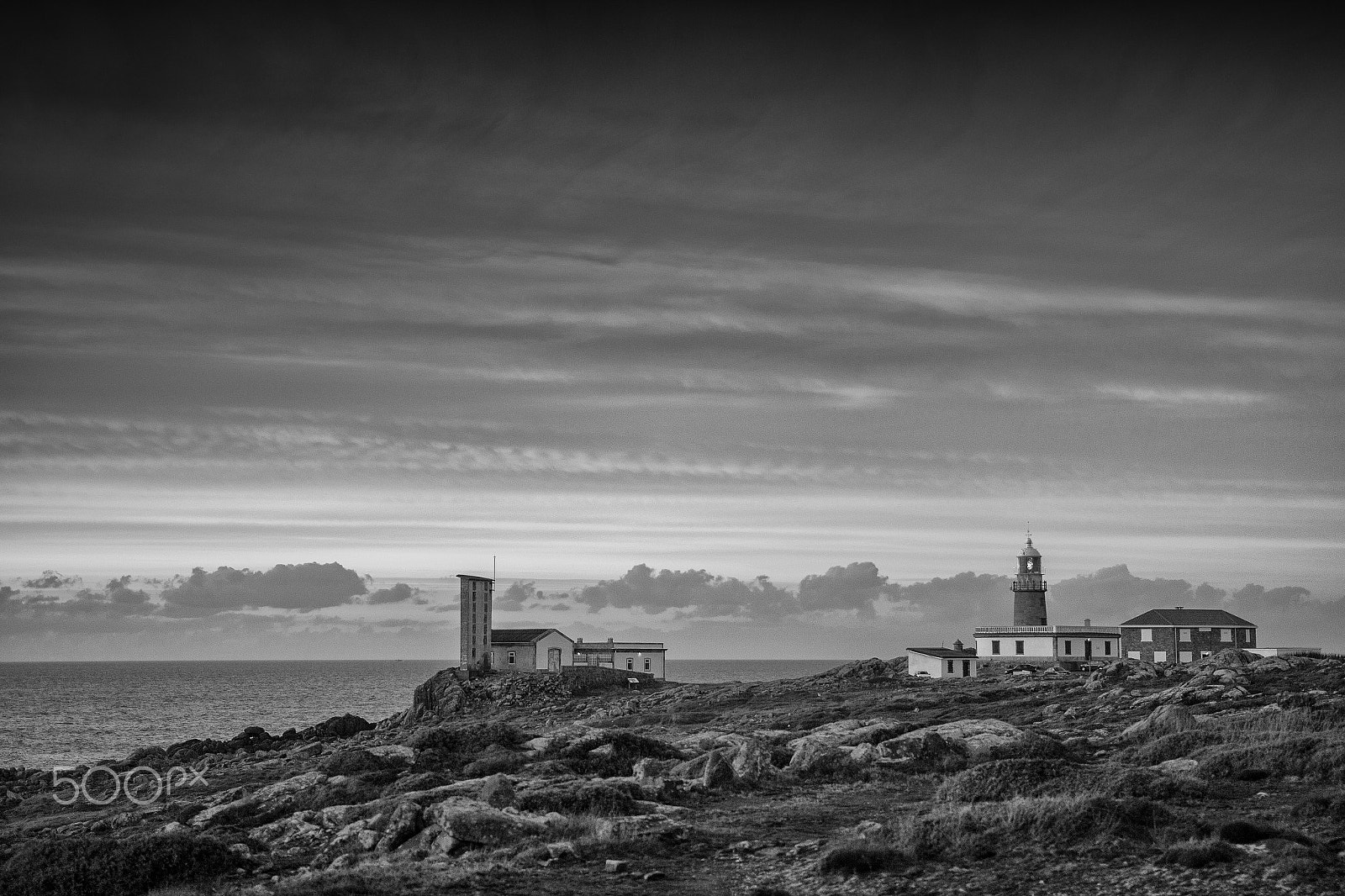 Sigma 18-35mm f/1.8 DC HSM sample photo. Lighthouse in black and white photography