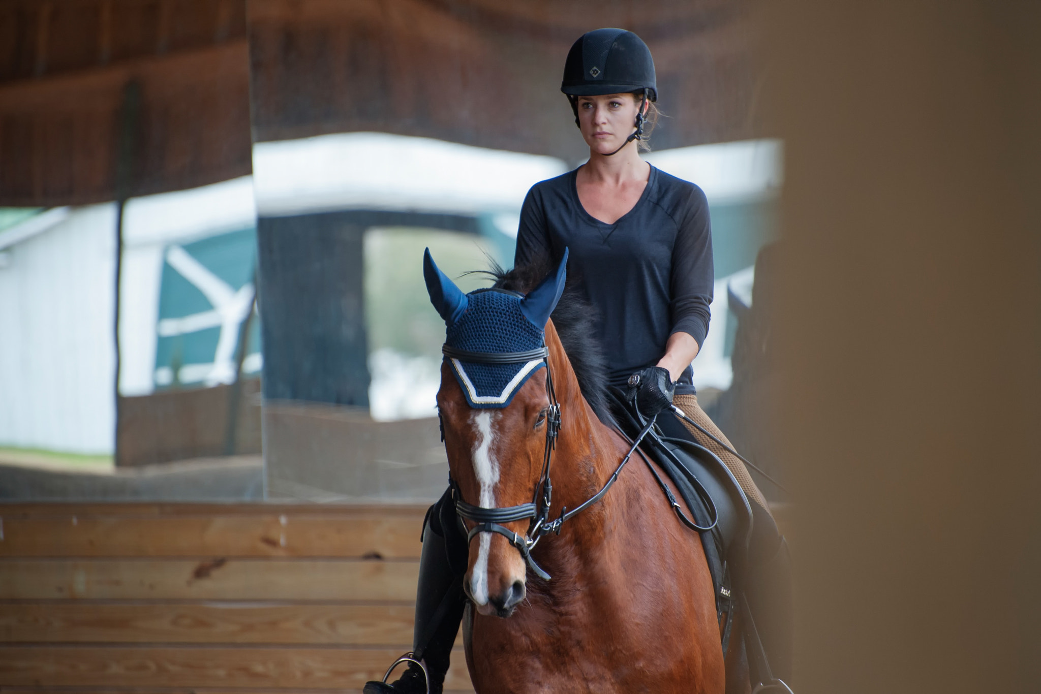 Nikon D3 sample photo. Focused rider photography
