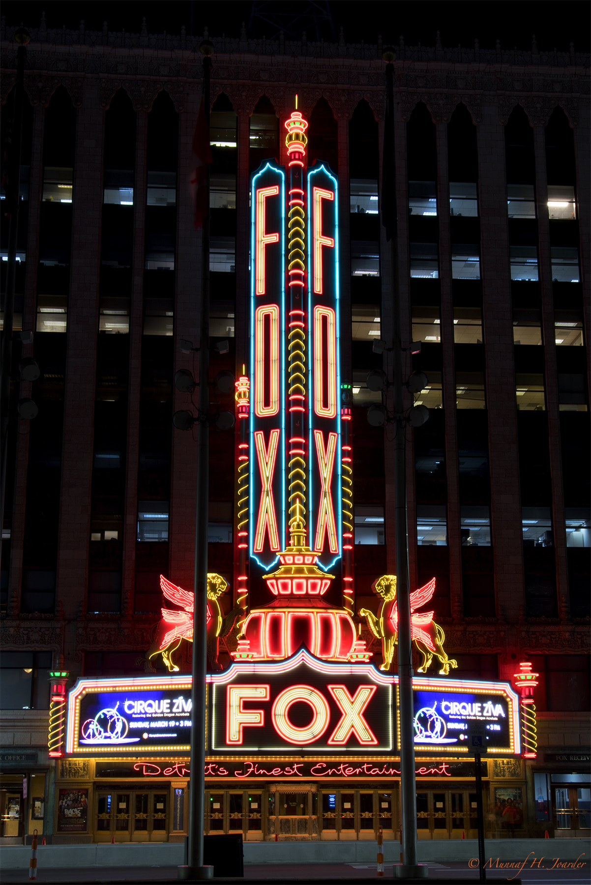 Nikon D500 sample photo. Fox theater, detroit, michigan, u.s.a. photography