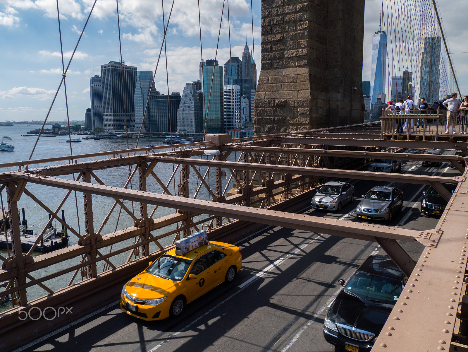 Panasonic Lumix DMC-GF6 + Panasonic Lumix G Vario 14-140mm F3.5-5.6 ASPH Power O.I.S sample photo. Brooklyn bridge photography