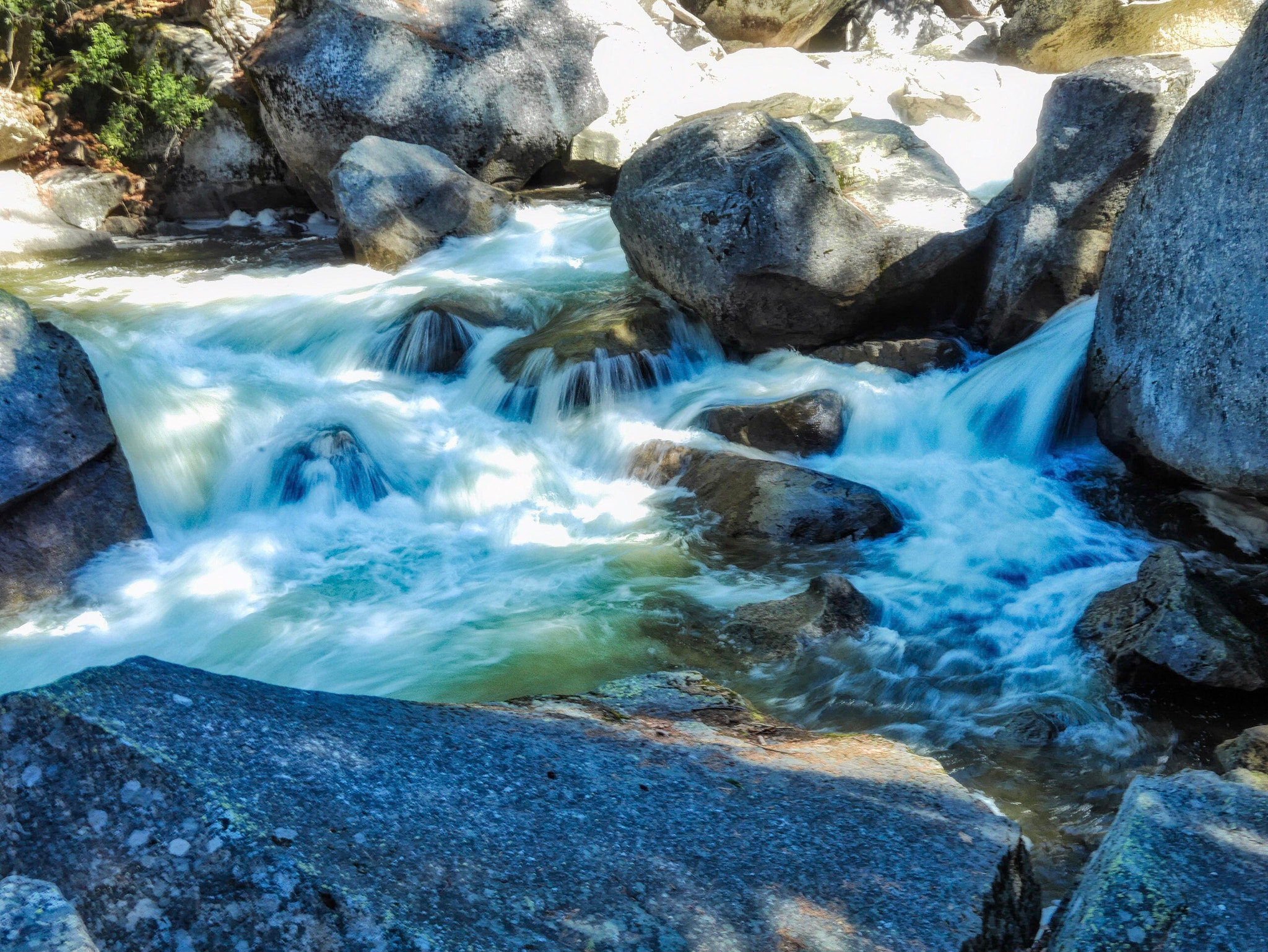 Panasonic Lumix DMC-GX7 + LUMIX G 20/F1.7 II sample photo. Vernal falls runoff photography