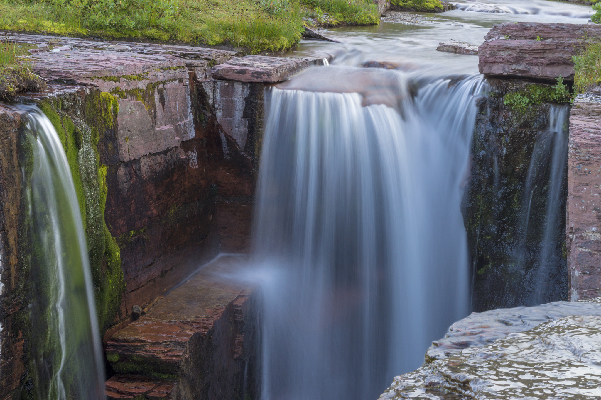 Sony SLT-A65 (SLT-A65V) sample photo. Glacier triple falls photography