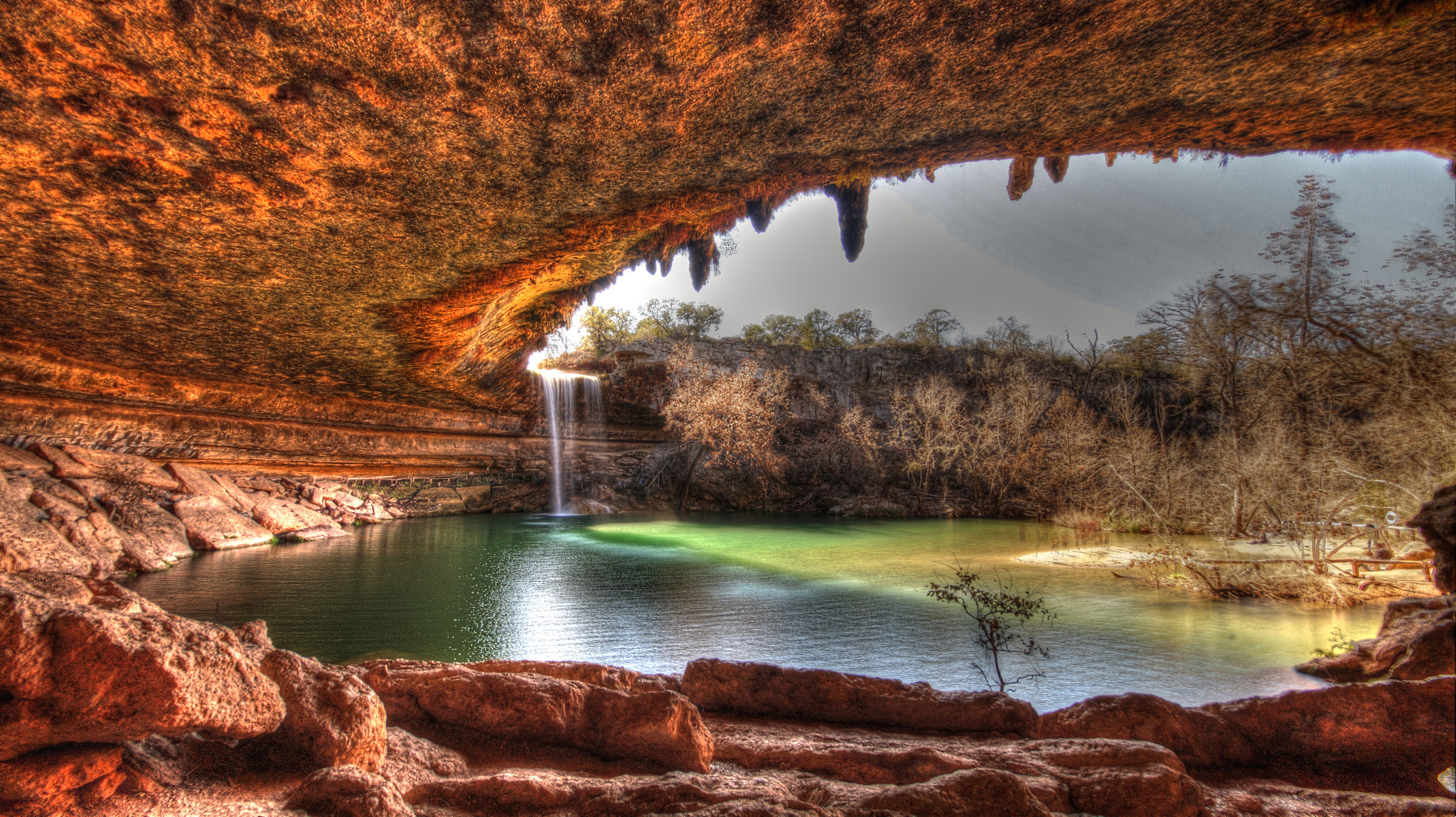 Sony SLT-A58 sample photo. Hamilton pool photography