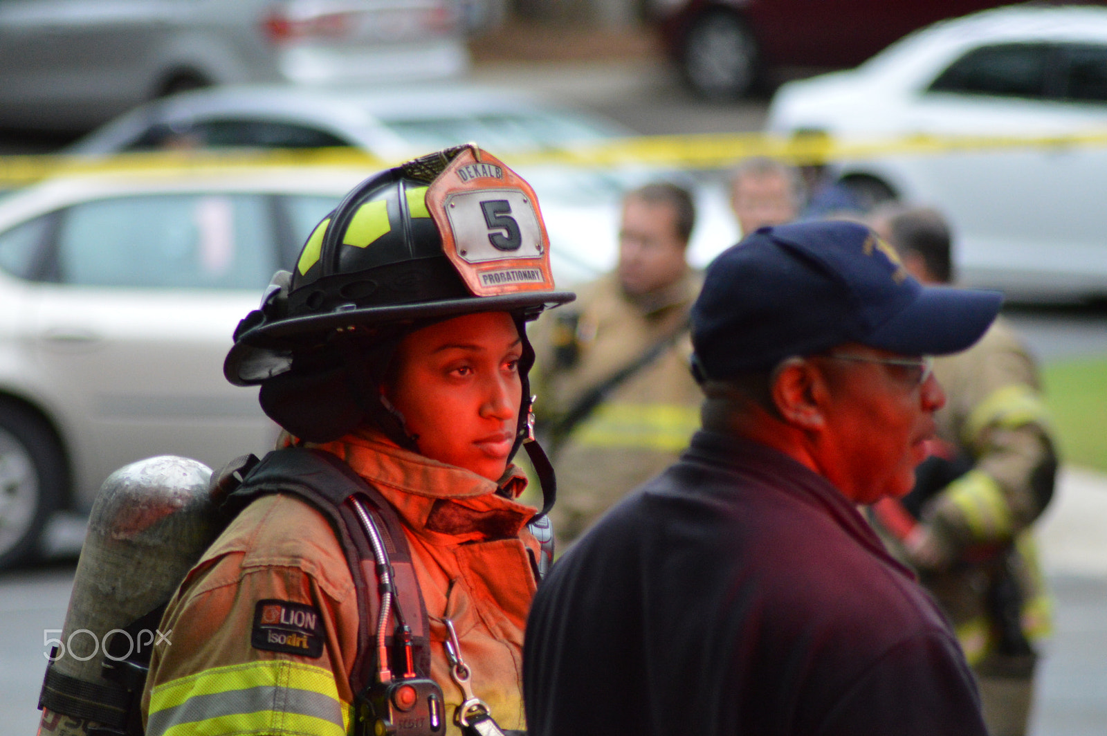Nikon AF Nikkor 70-300mm F4-5.6G sample photo. Fire fighter evans photography