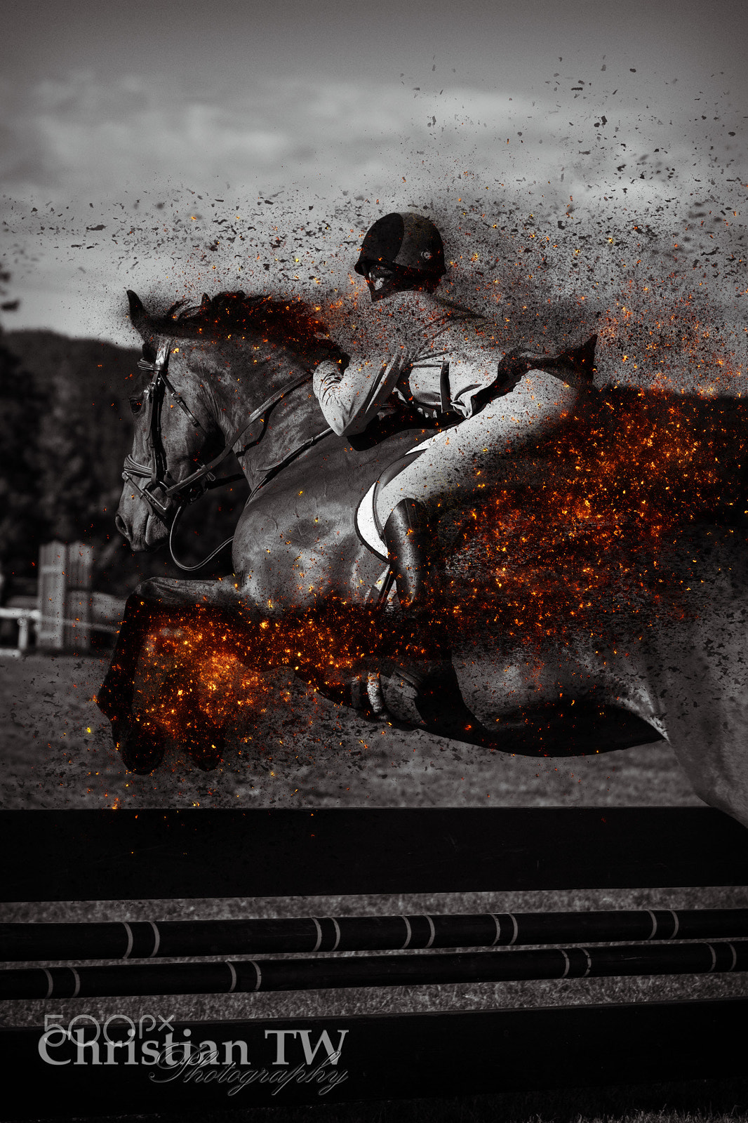 Canon EF 70-200mm F2.8L USM sample photo. Jumping on fire photography