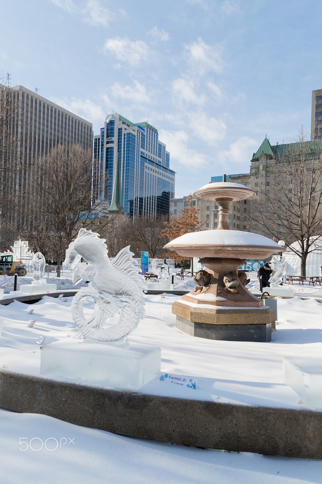 Nikon D3200 sample photo. Ice sculptures  at ottawa's winterlude photography