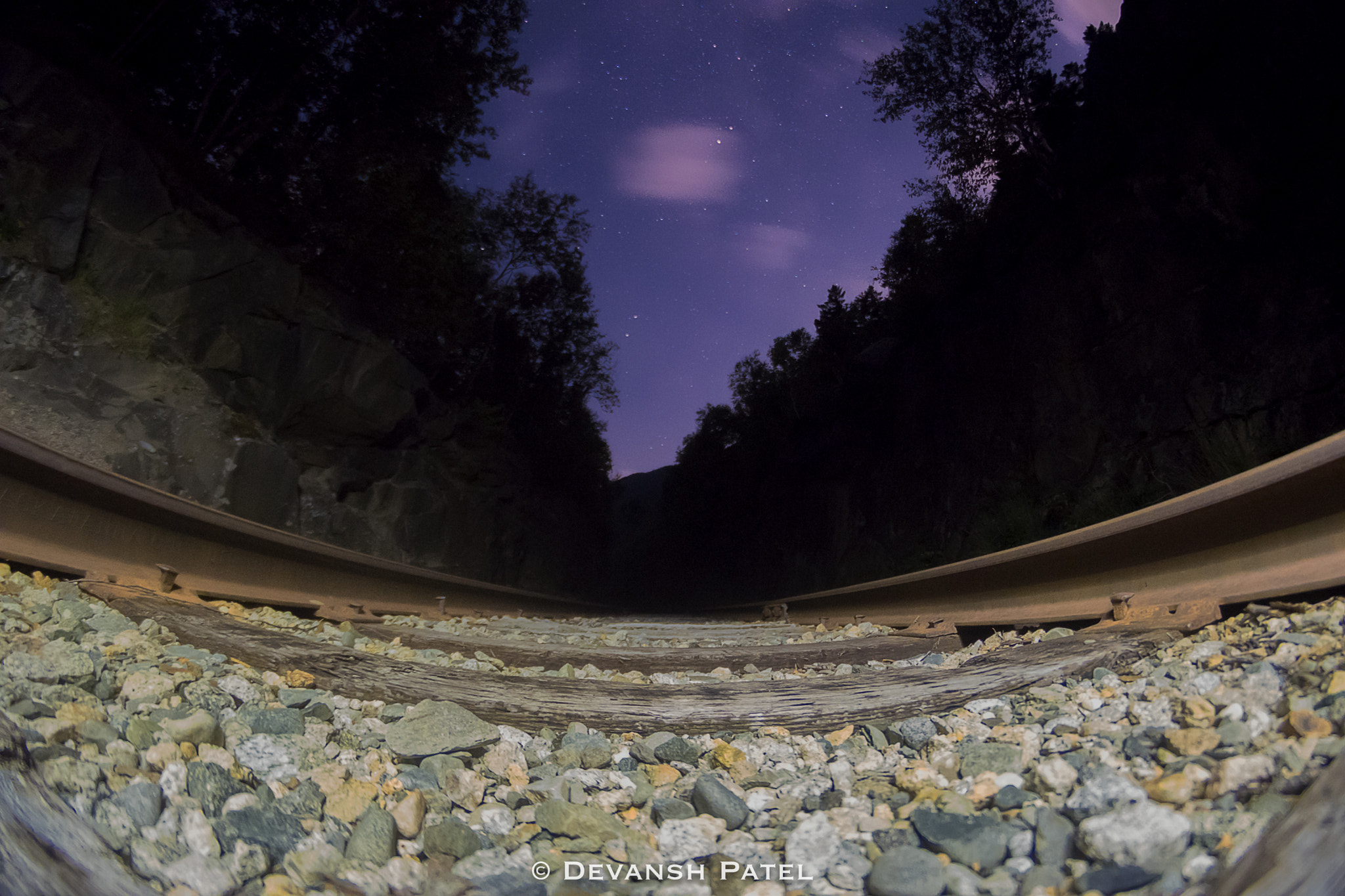 Nikon D5500 + Samyang 8mm F3.5 Aspherical IF MC Fisheye sample photo. Conway scenic railroad photography