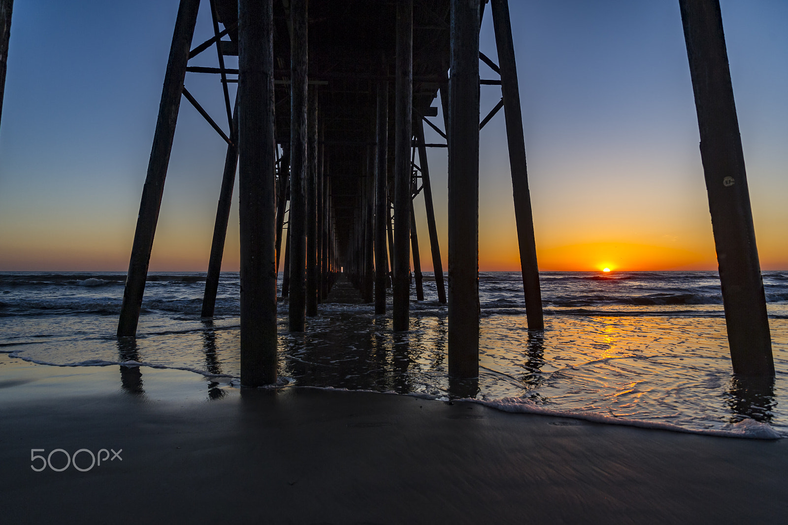 Nikon D3S sample photo. Sunset at oceanside pier - march 1, 2017 photography