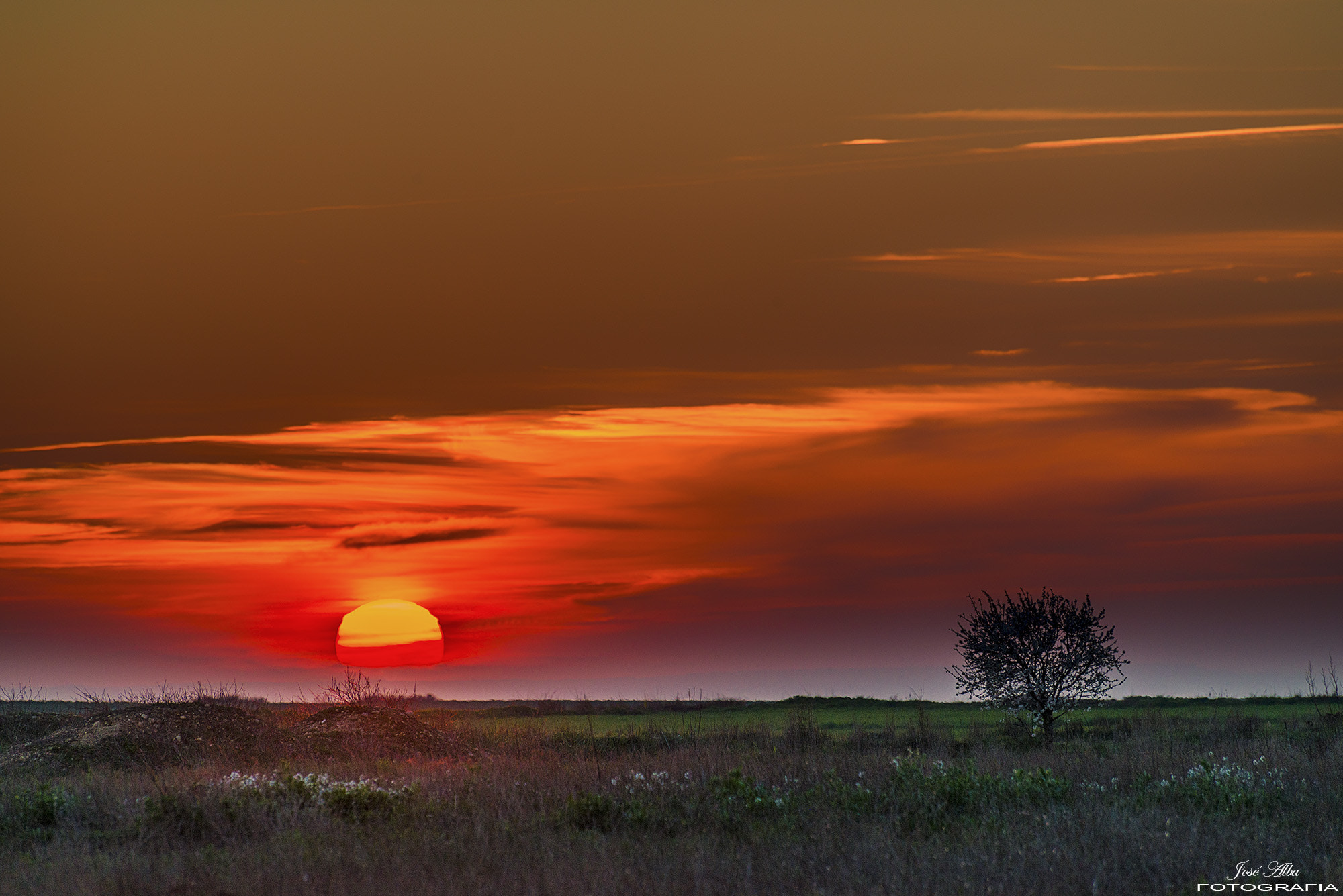 Nikon D800 sample photo. Atardecer rojo sangre photography