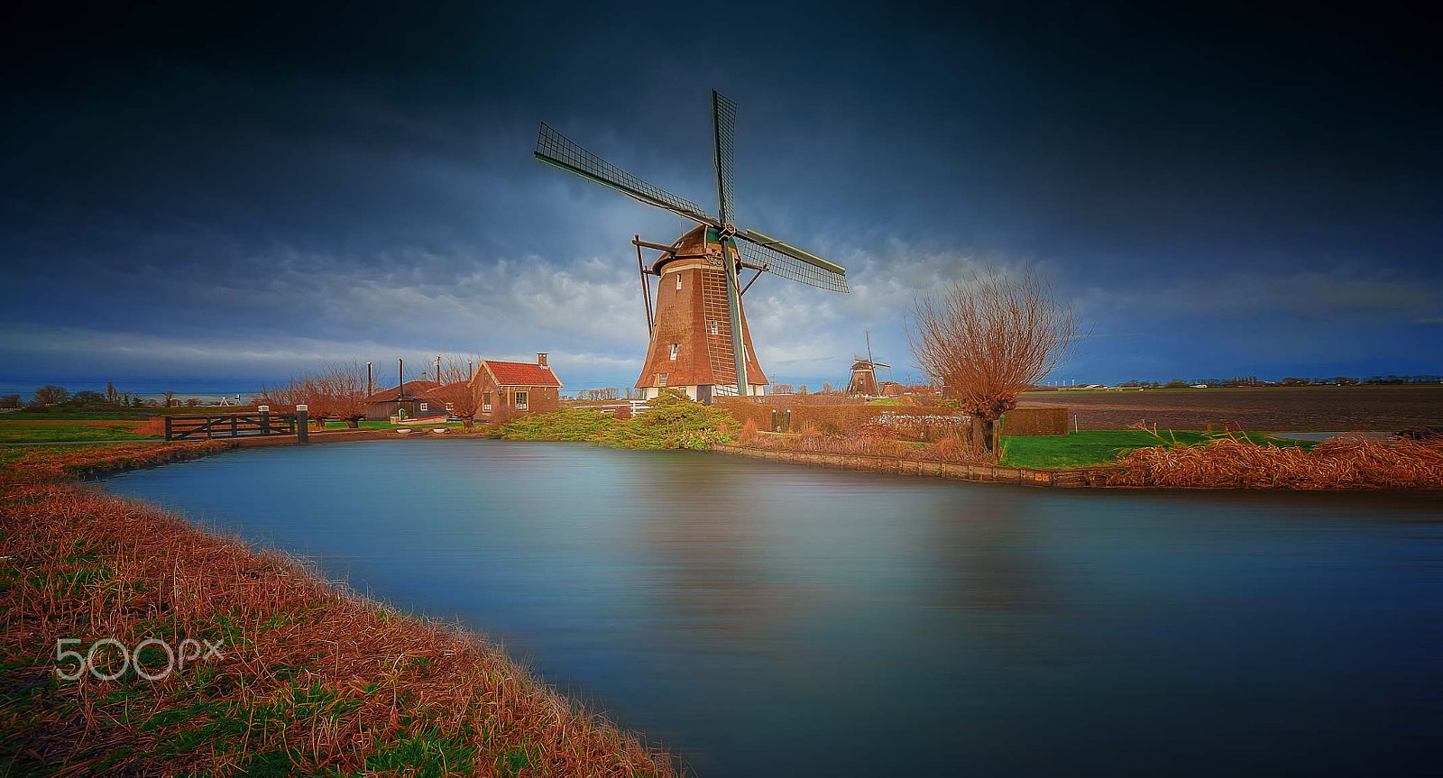 Nikon D700 + Sigma 12-24mm F4.5-5.6 EX DG Aspherical HSM sample photo. Windmolen droom ii photography