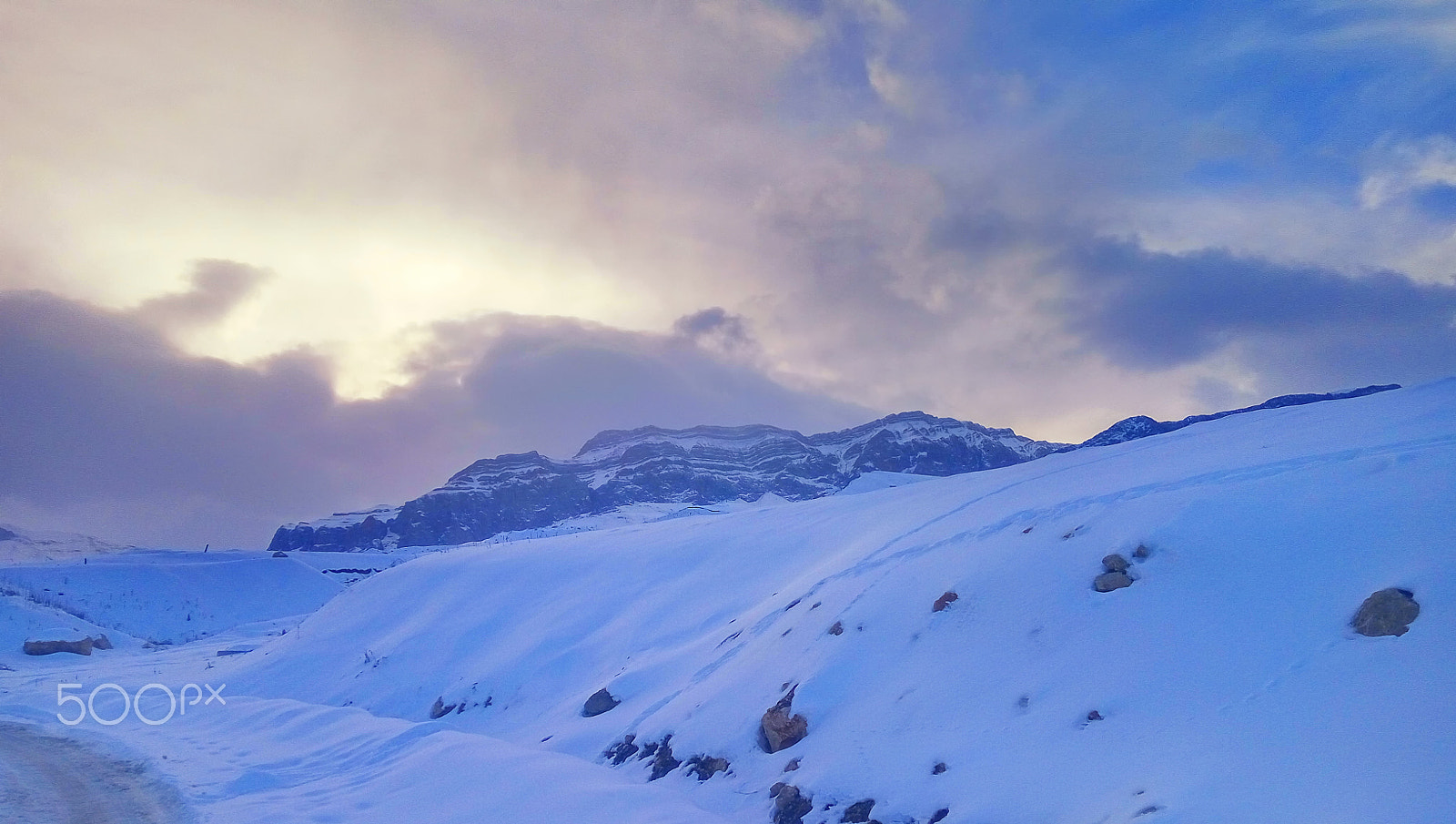 Xiaomi HM Note 2 sample photo. The road to the frozen waterfalls on mount shahdag.azerbaijan photography